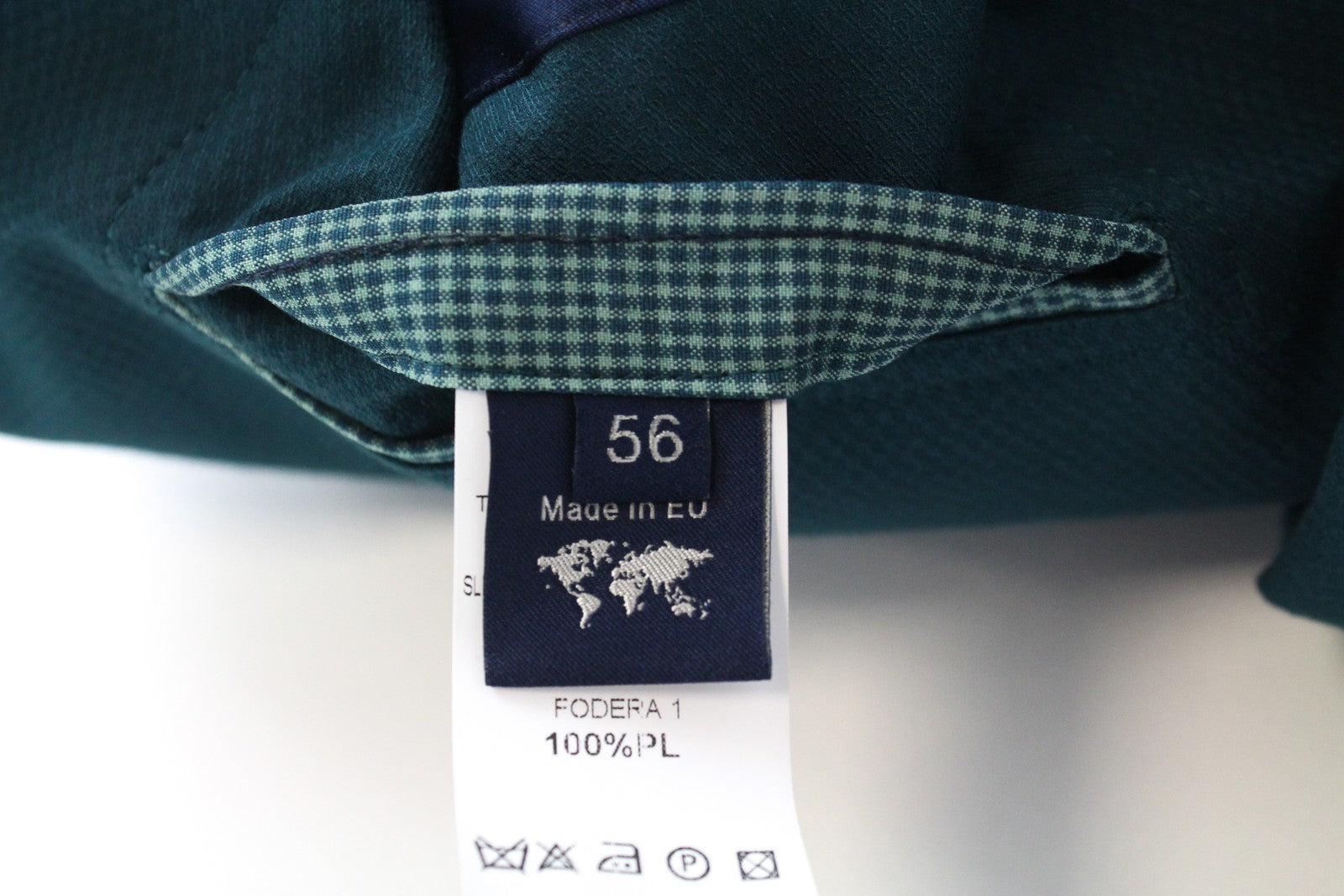 HARMONT &amp; BLAINE vyriškas švarkas 56 žalias medvilninis tamprus švarkas be pamušalo klasikinis su įpjova atvarte 