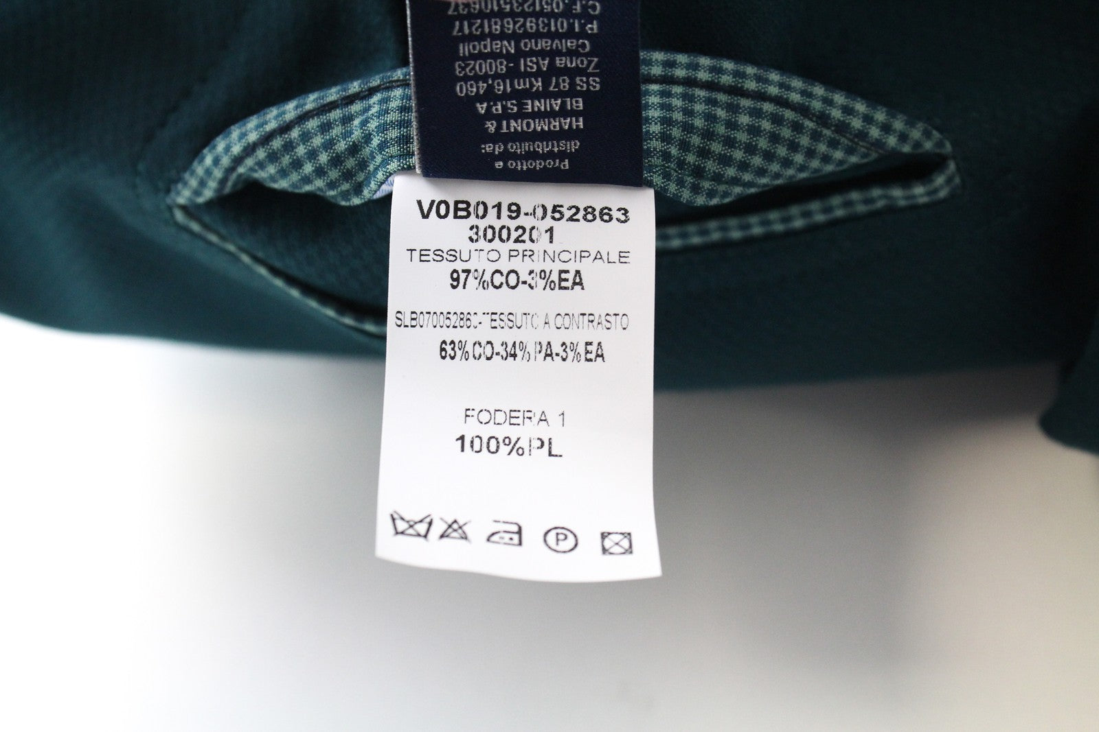 HARMONT &amp; BLAINE vyriškas švarkas 56 žalias medvilninis tamprus švarkas be pamušalo klasikinis su įpjova atvarte 