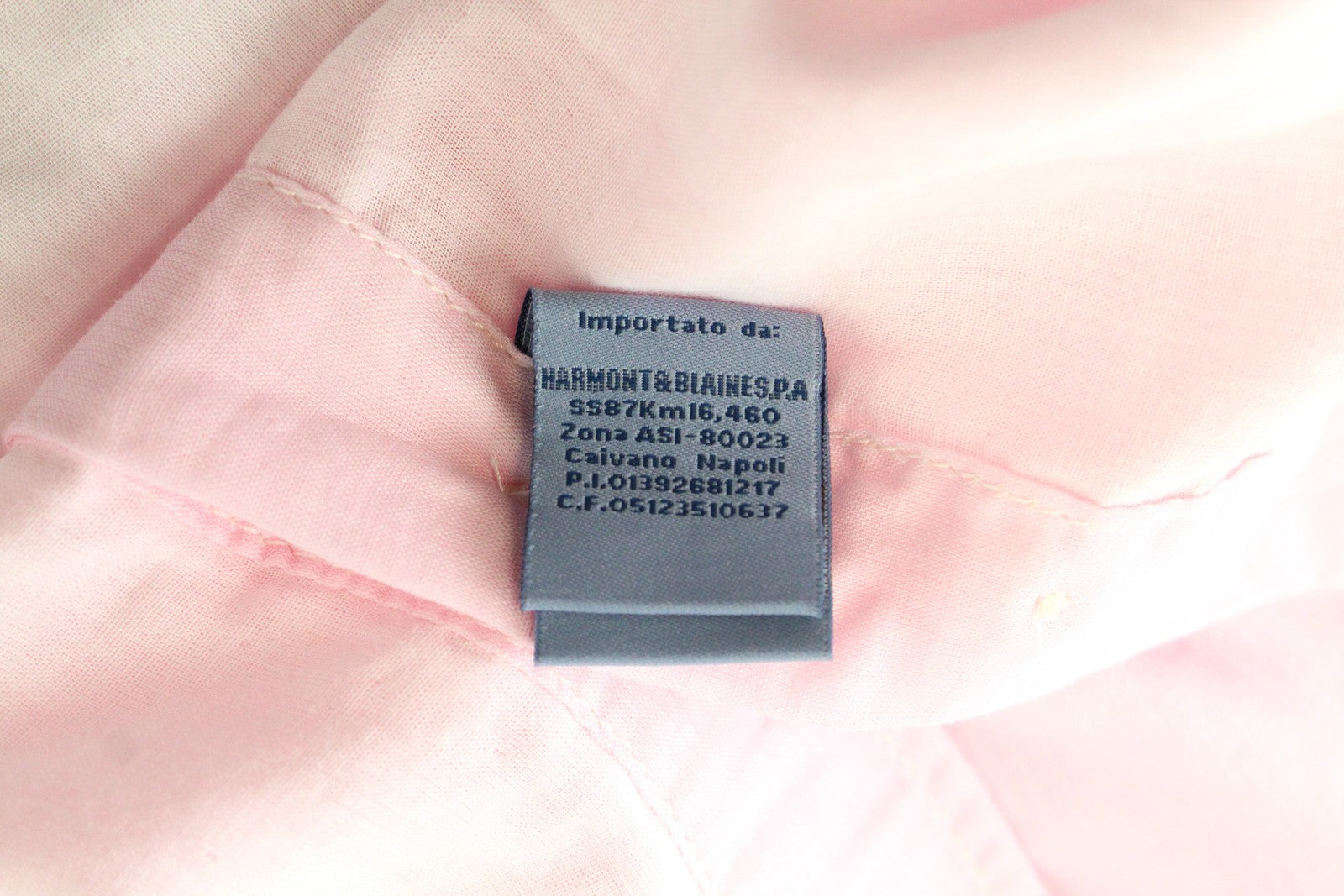 HARMONT &amp; BLAINE vyriški marškinėliai, L dydžio, rožiniai, grynos medvilnės, su kišenėmis, ilgomis rankovėmis, užsegami sagomis 