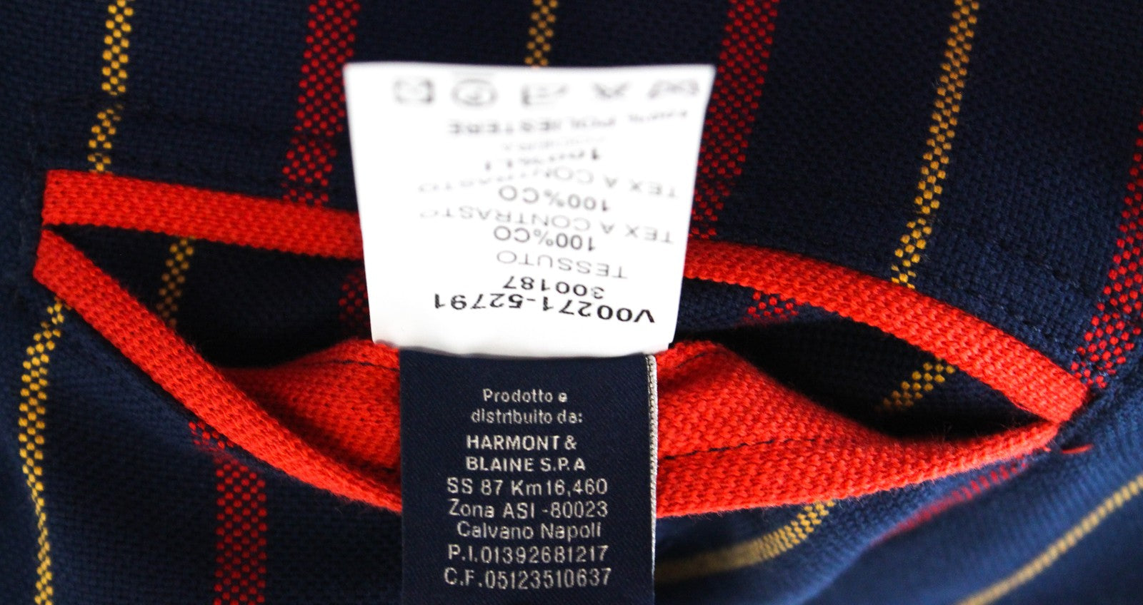 HARMONT &amp; BLAINE vyriškas švarkas 48 tamsiai mėlynas, grynos medvilnės, dryžuotas, vieneilis 