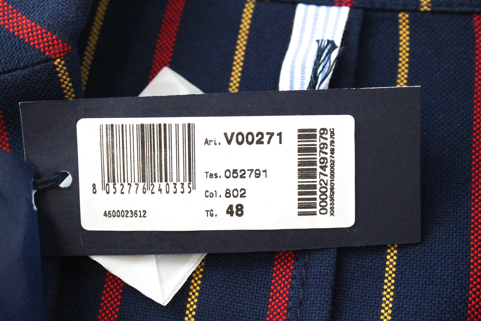 HARMONT &amp; BLAINE vyriškas švarkas 48 tamsiai mėlynas, grynos medvilnės, dryžuotas, vieneilis 