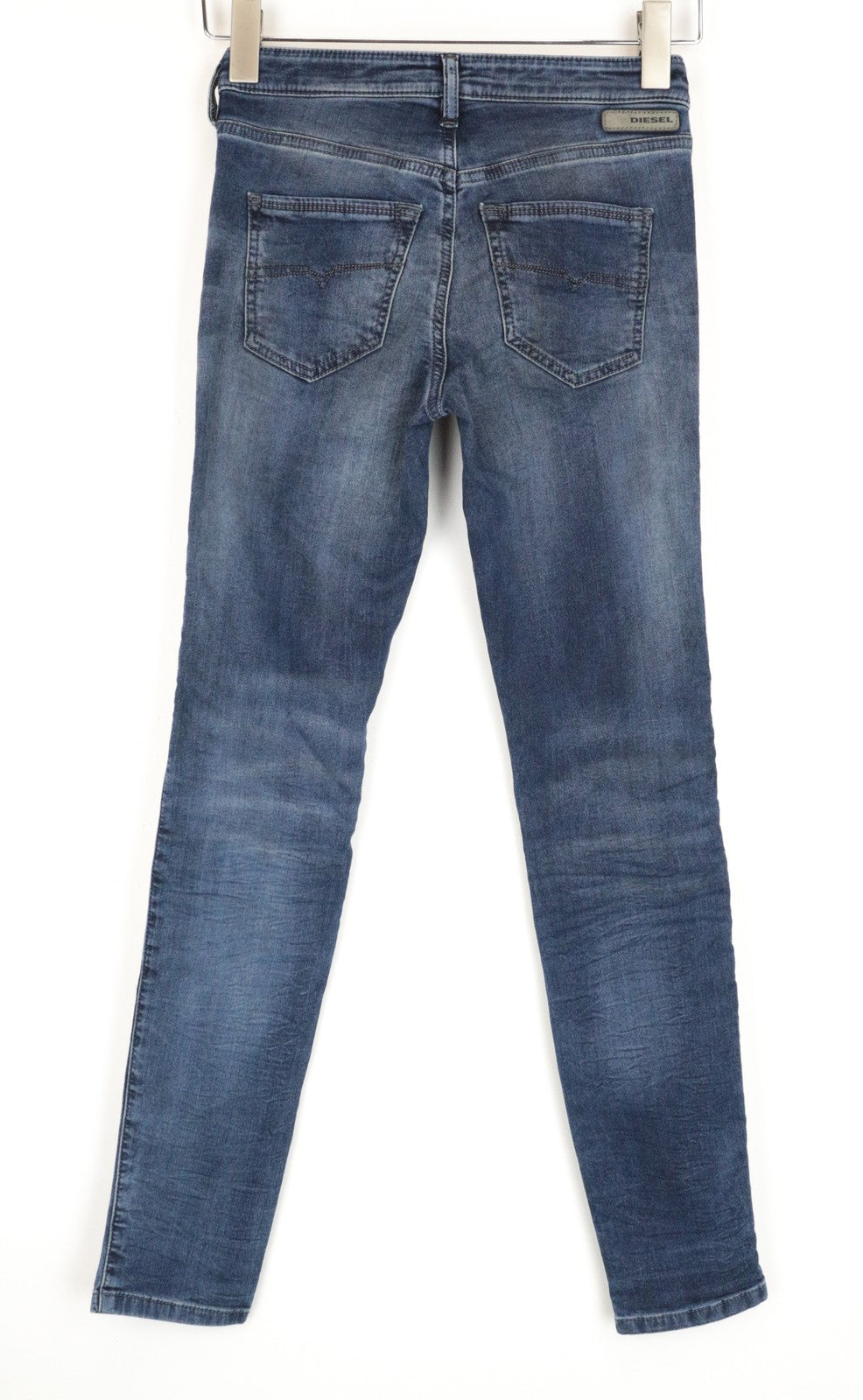 DIESEL Doris-Ne 0669N Women Jeans W25 Sweat Jogg Blue Super Slim Skinny Stretch