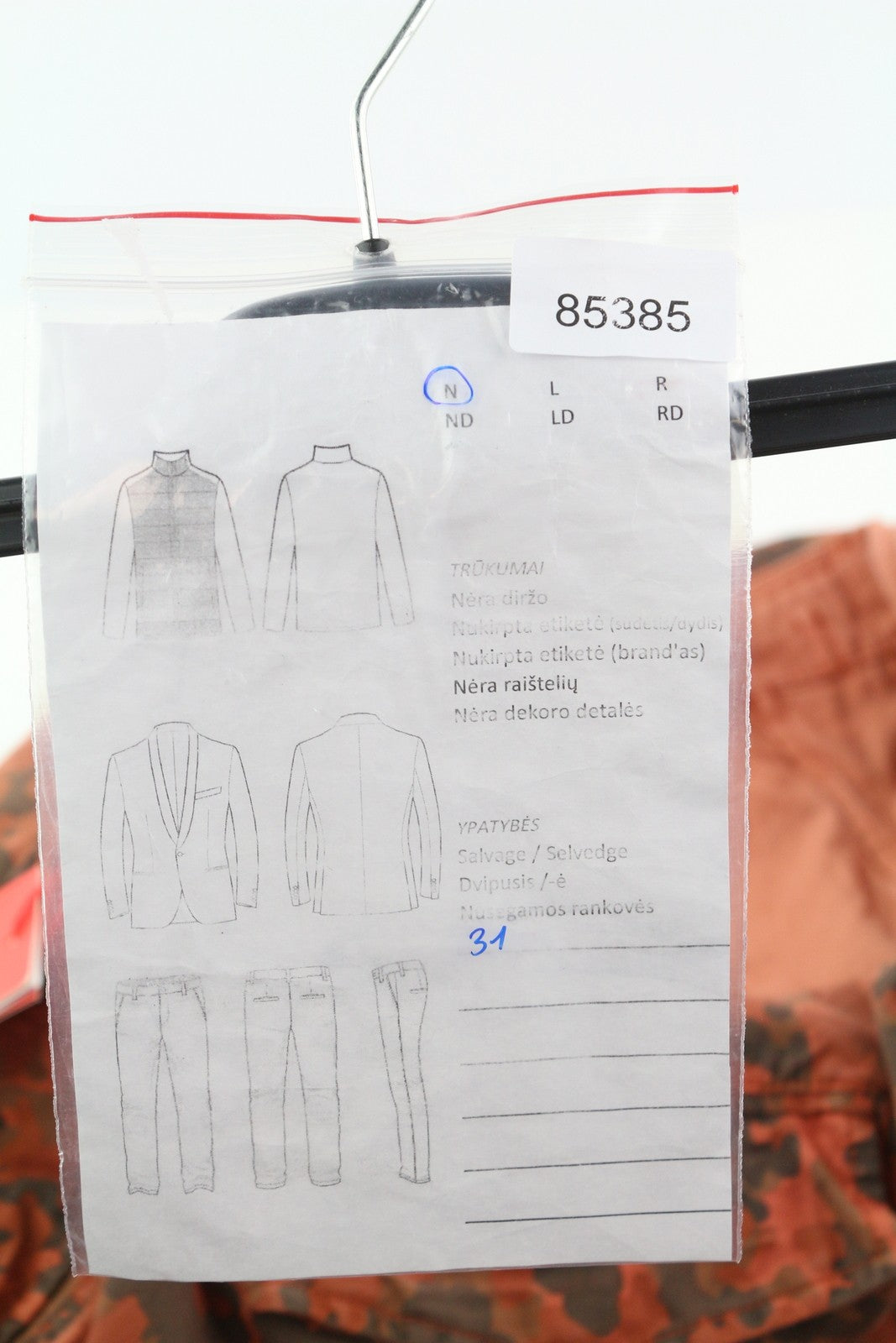 DIESEL P-Atlan-Pat vyriškos kelnės W31 oranžinės spalvos kamufliažinės spalvos krovininės kelnės su keliomis kišenėmis, rekomenduojama mažmeninė kaina 295 € 