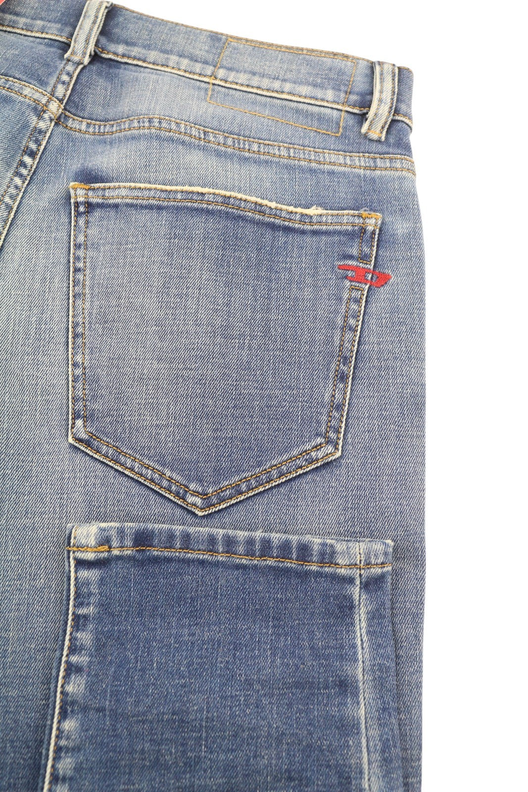 DIESEL 2019 D-Strukt 09C87 vyriški džinsai W30/L32 mėlyni, aptempti, ploni, kaina 189 € 