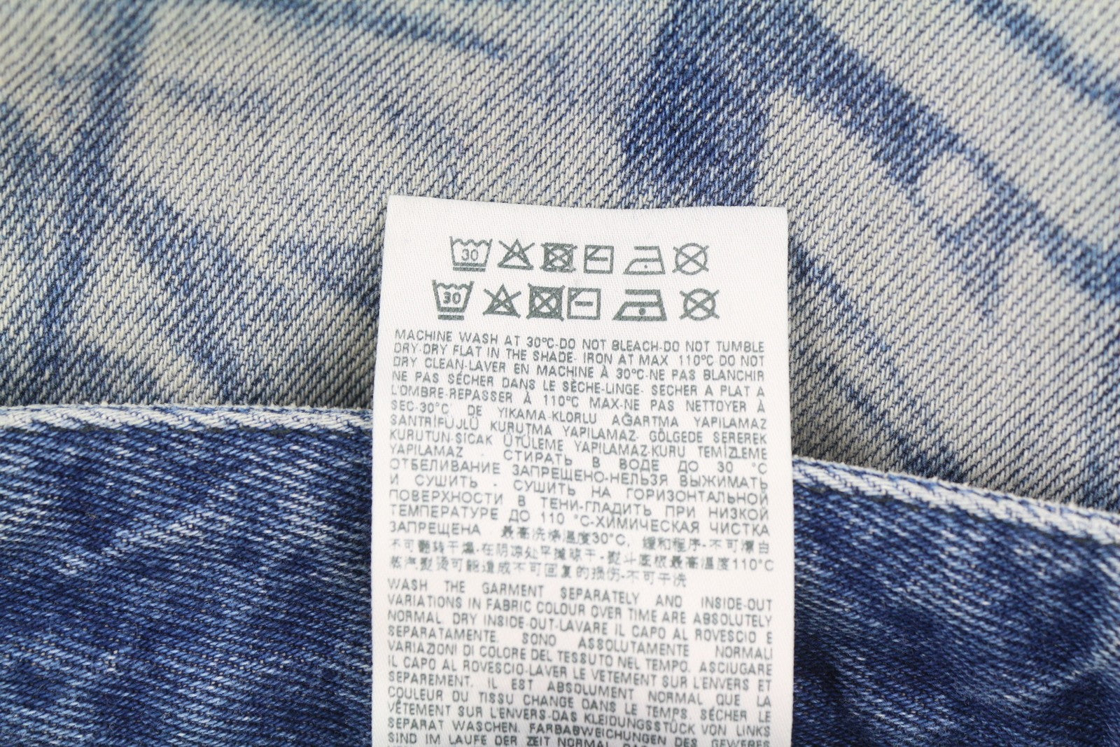 DIESEL 1955-FS3 007B8 vyriški džinsai W29/L32 mėlyni, skalbto rašto, įprastu tiesios klešnės kirpimu 