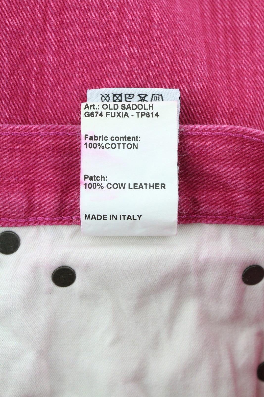 R13 Damon Pleated Women Jeans 27 Vivid Pink Flared Zip Fly Logo Denim RRP$595