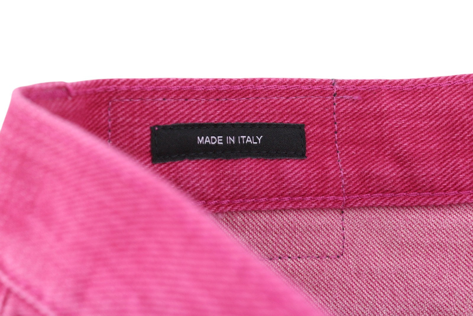 R13 Damon Pleated Women Jeans 27 Vivid Pink Flared Zip Fly Logo Denim RRP$595