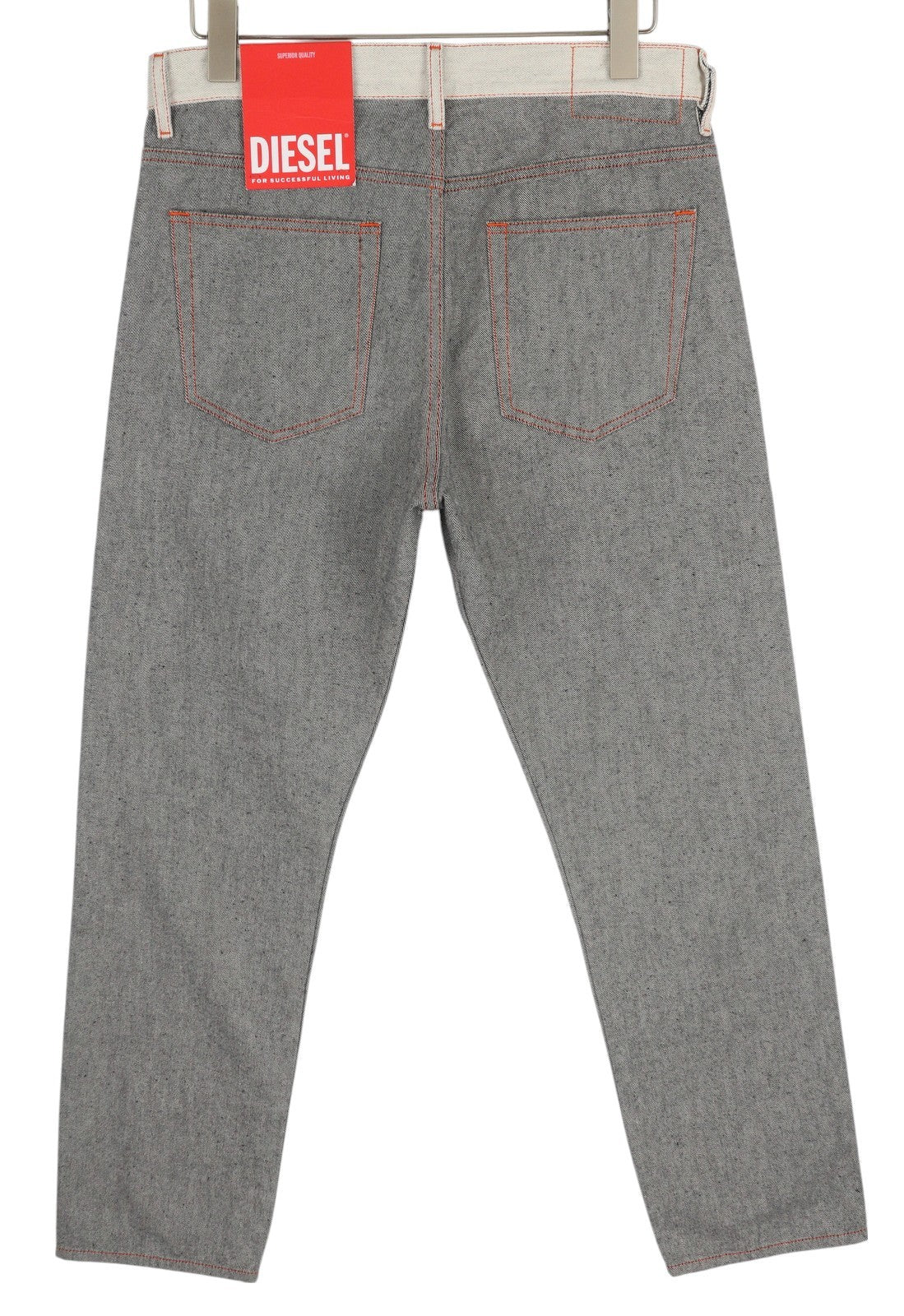 DIESEL 2020 D-Viker-SP4 vyriški džinsai W31/L32 juodi mėlyni, įprasti tiesūs klešniai su sagomis 