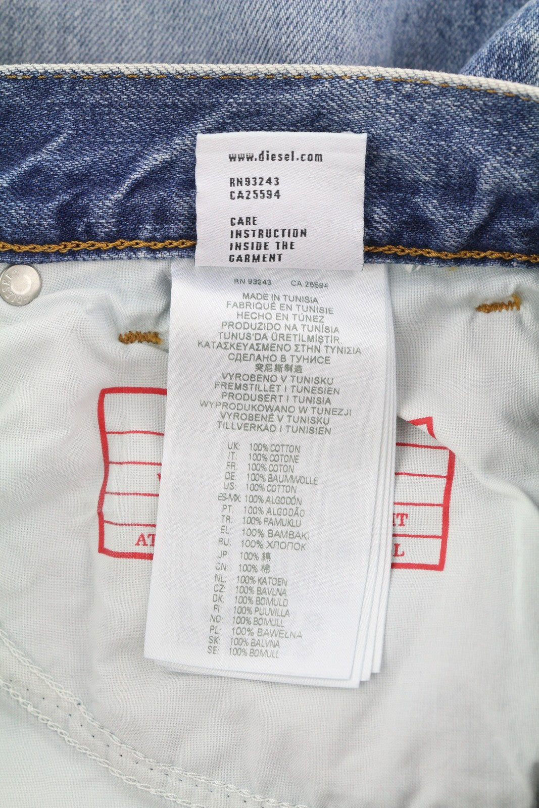 DIESEL 1995 09C66 vyriški džinsai W30/L32 mėlyni, išblukę, ploni, tiesaus kirpimo, vidutinio juosmens. 