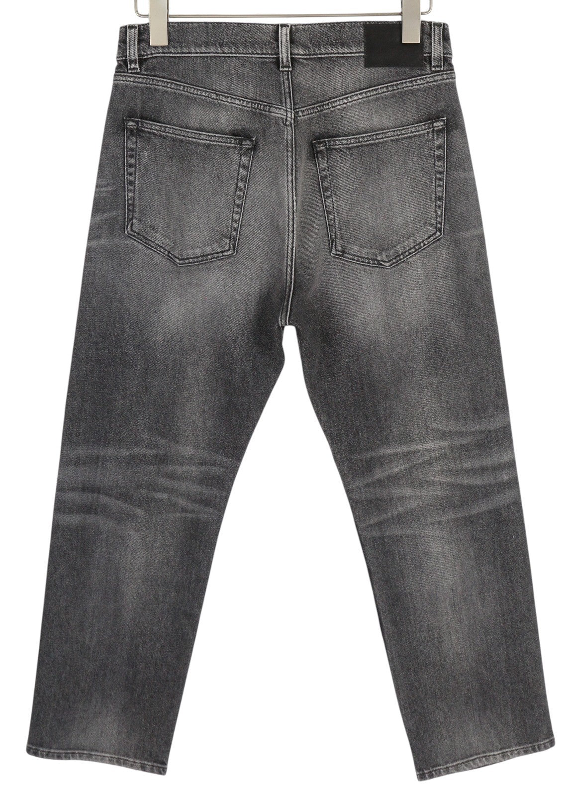 R13 Boyfriend Women Jeans 27 Vintage Grey Washed Faded Denim Zip Ankle Length