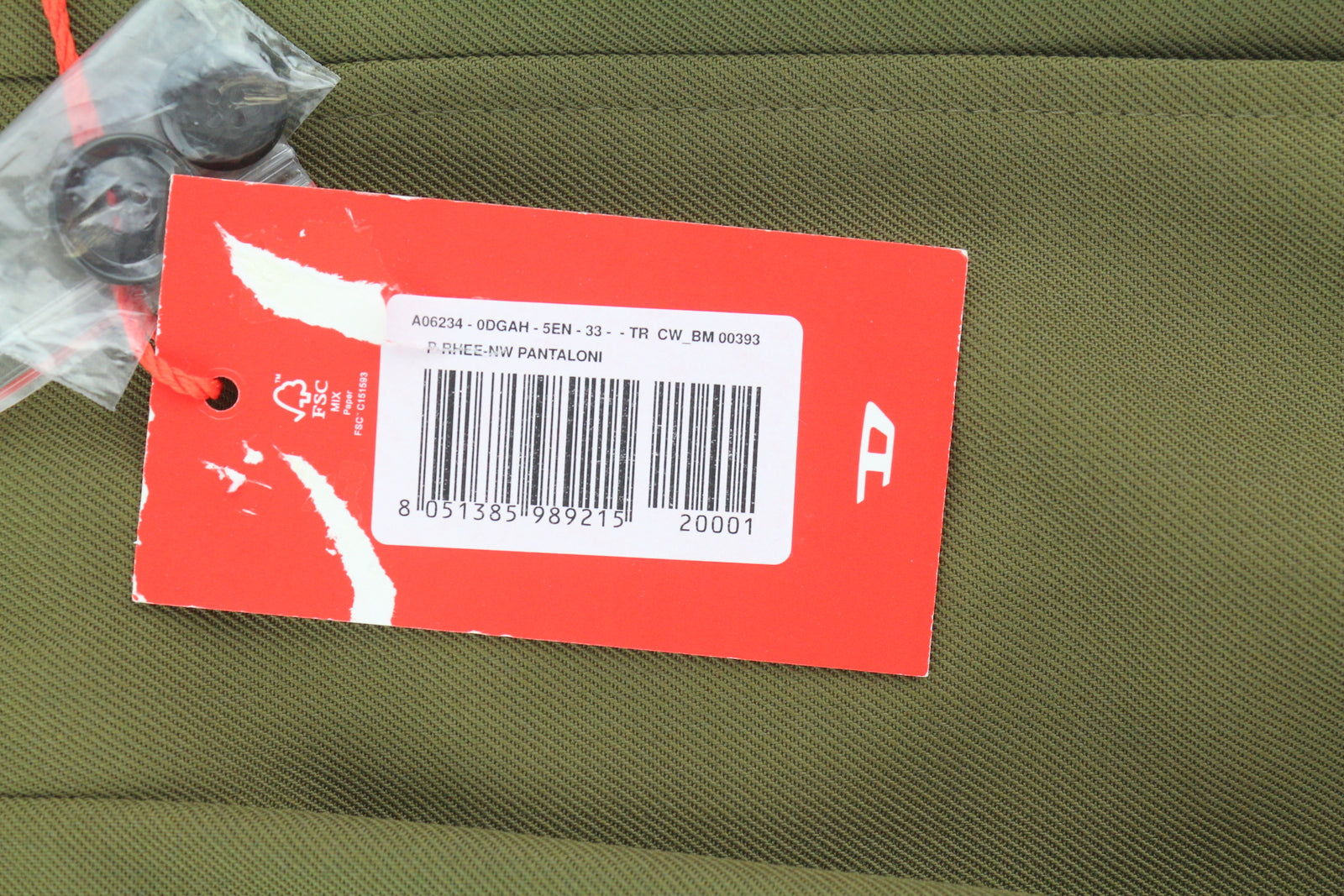 DIESEL P-Rhee-Nw vyriškos kelnės W33 žalios vilnos mišinio su klostėmis ir užtrauktuku, RRP 283 € 