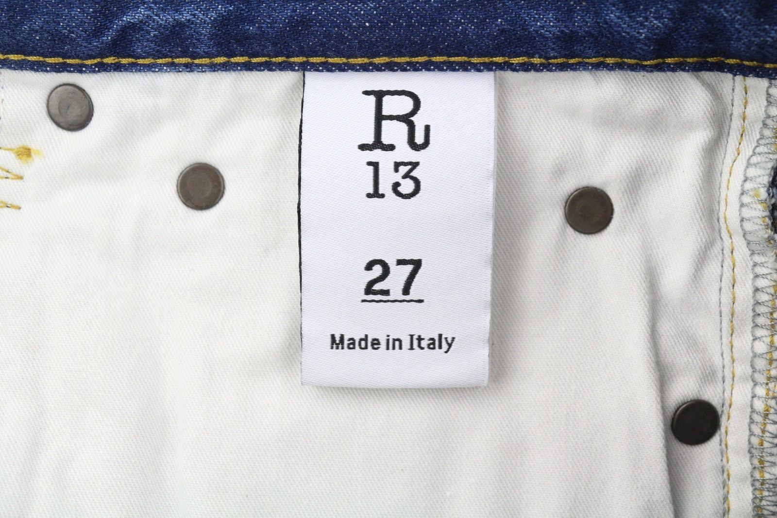 R13 Boyfriend moteriški džinsai, 27 dydis, Jasper Let Down Hem Tex, išblukusi mėlyna, iki kulkšnies, rekomenduojama kaina 525 € 