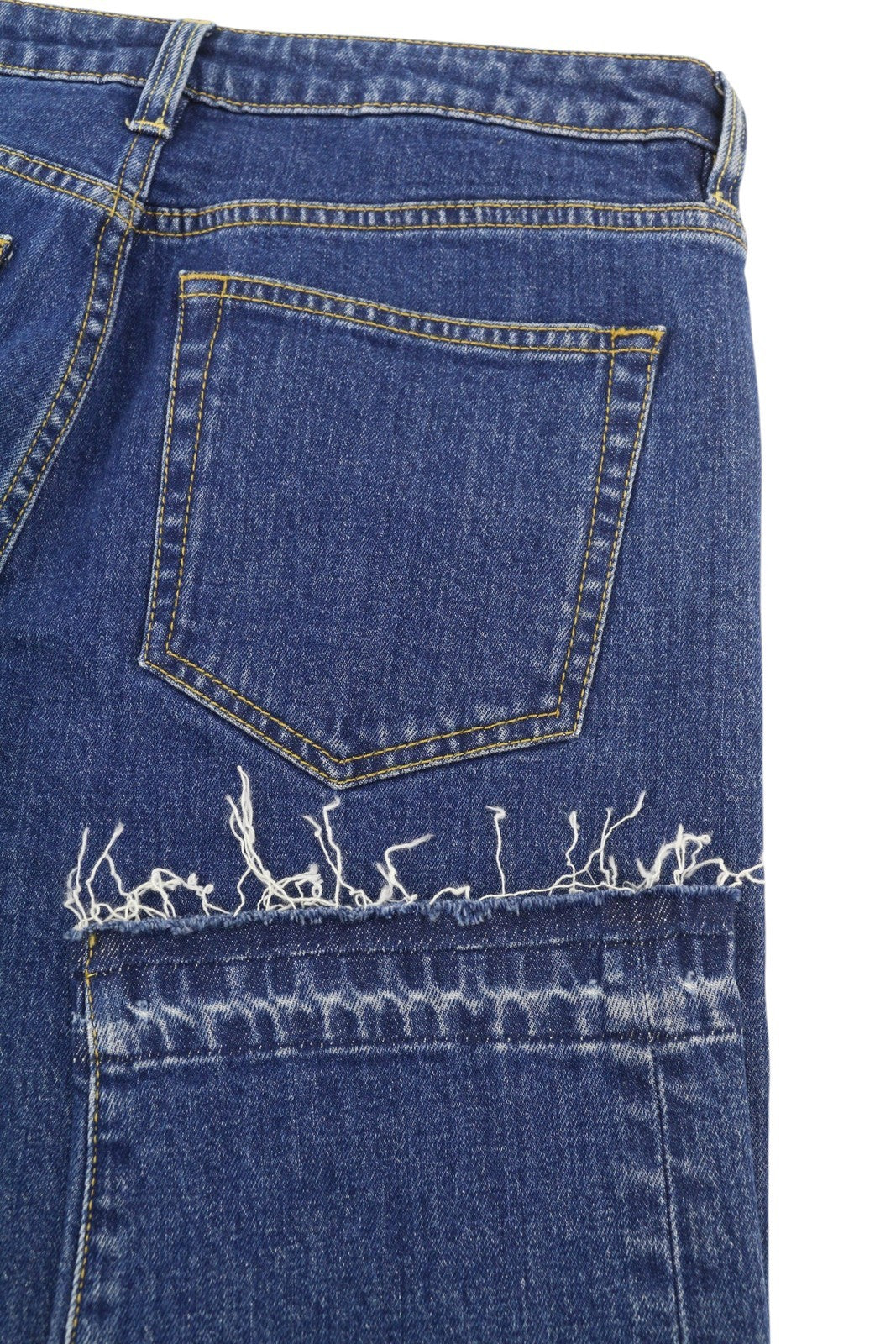 R13 berniukiški moteriški džinsai, 27 colio tiesūs Carlton tamprūs iki kulkšnių, mėlyni, džinsiniai, RRP 495 € 