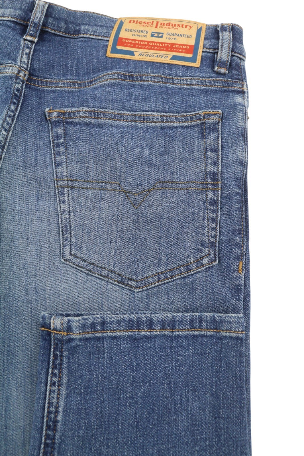 DIESEL 2023 D-Finitive 0GRDP Men Jeans W31/L32 Regular Tapered Leg Mid Waist