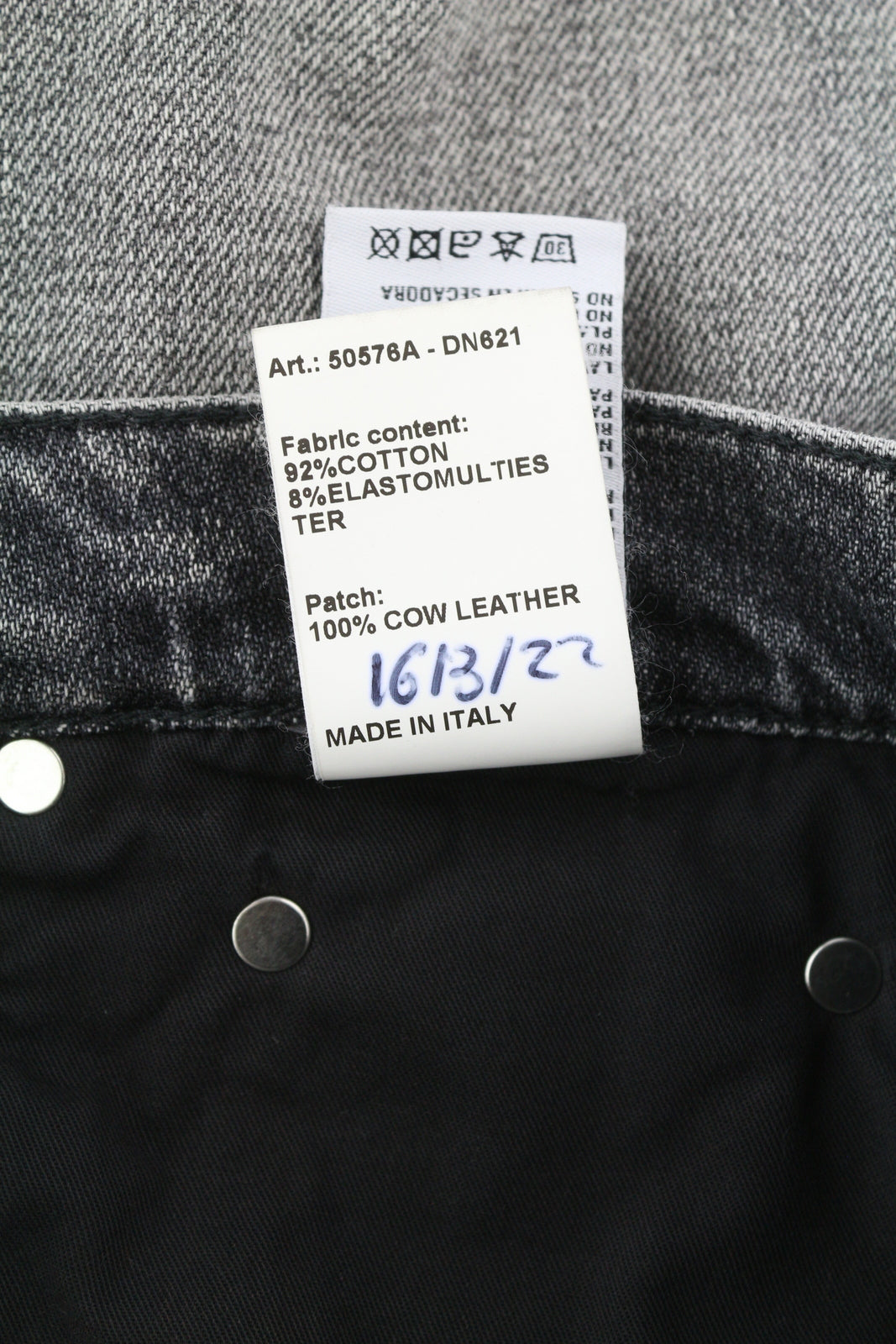 R13 Jesse Women Jeans 27 Vintage Grey Super Wide Leg Drop Crotch Faded RRP€725