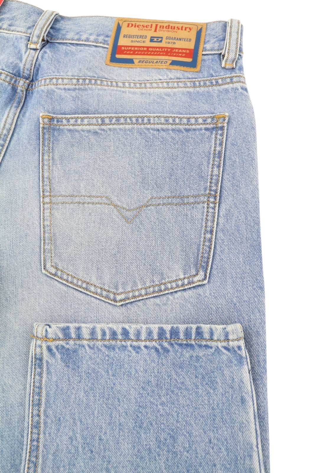 DIESEL 1995 D-Sark 09I29 vyriški džinsai W30/L30 mėlyni, tiesūs, vidutinio juosmens, RRP 246 USD 