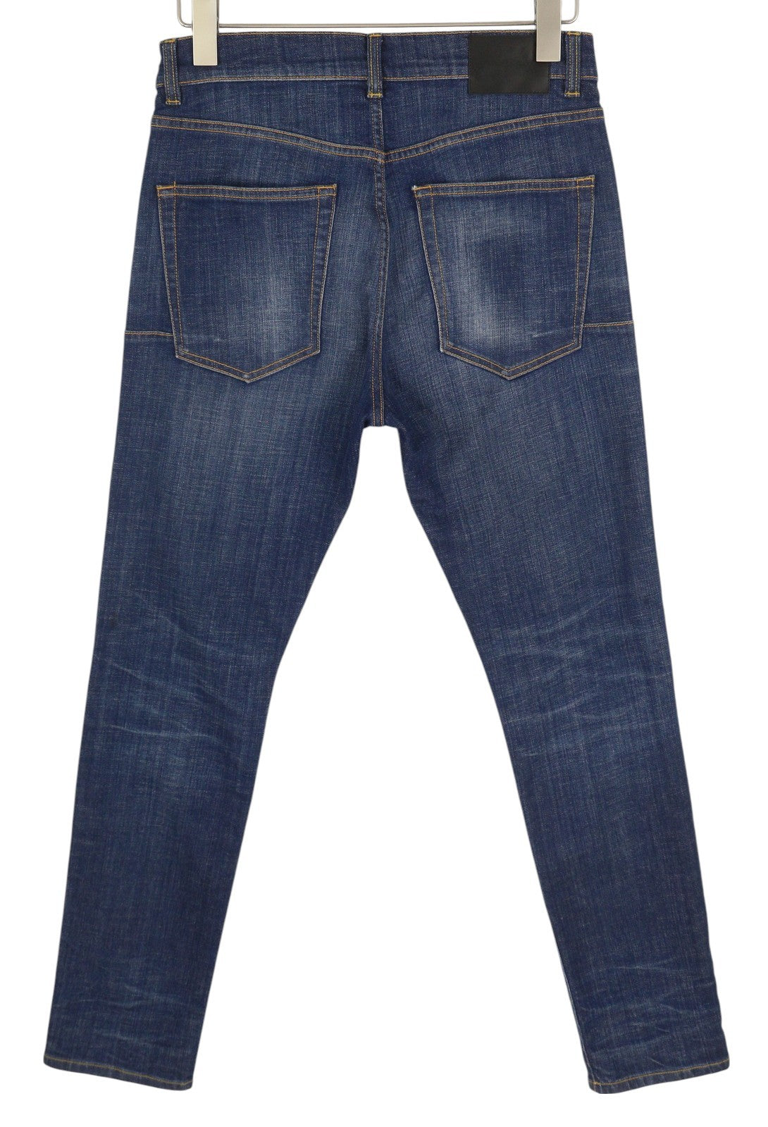 R13 Skate Men Jeans W32 Howell Indigo Faded Washed Slim Fit Zip Fly Logo RRP€549