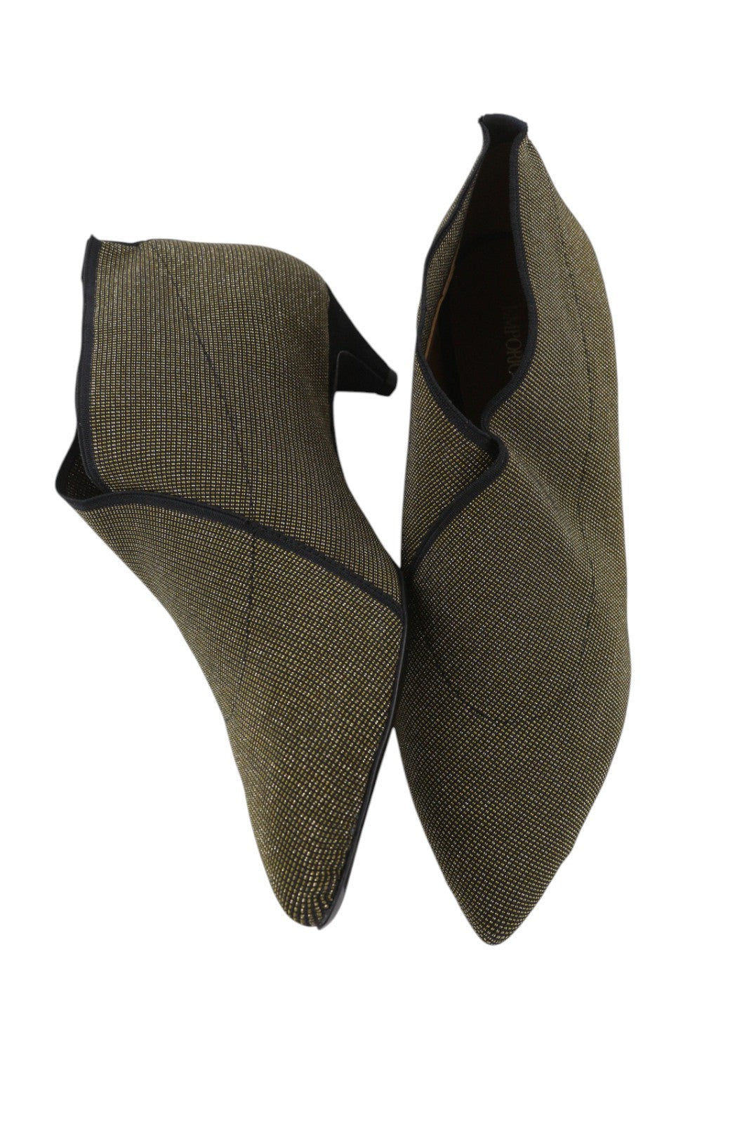 EMPORIO ARMANI X3M257 moteriški aukštakulniai, rudi, blizgantys, smailūs, iki kulkšnies, EU37 