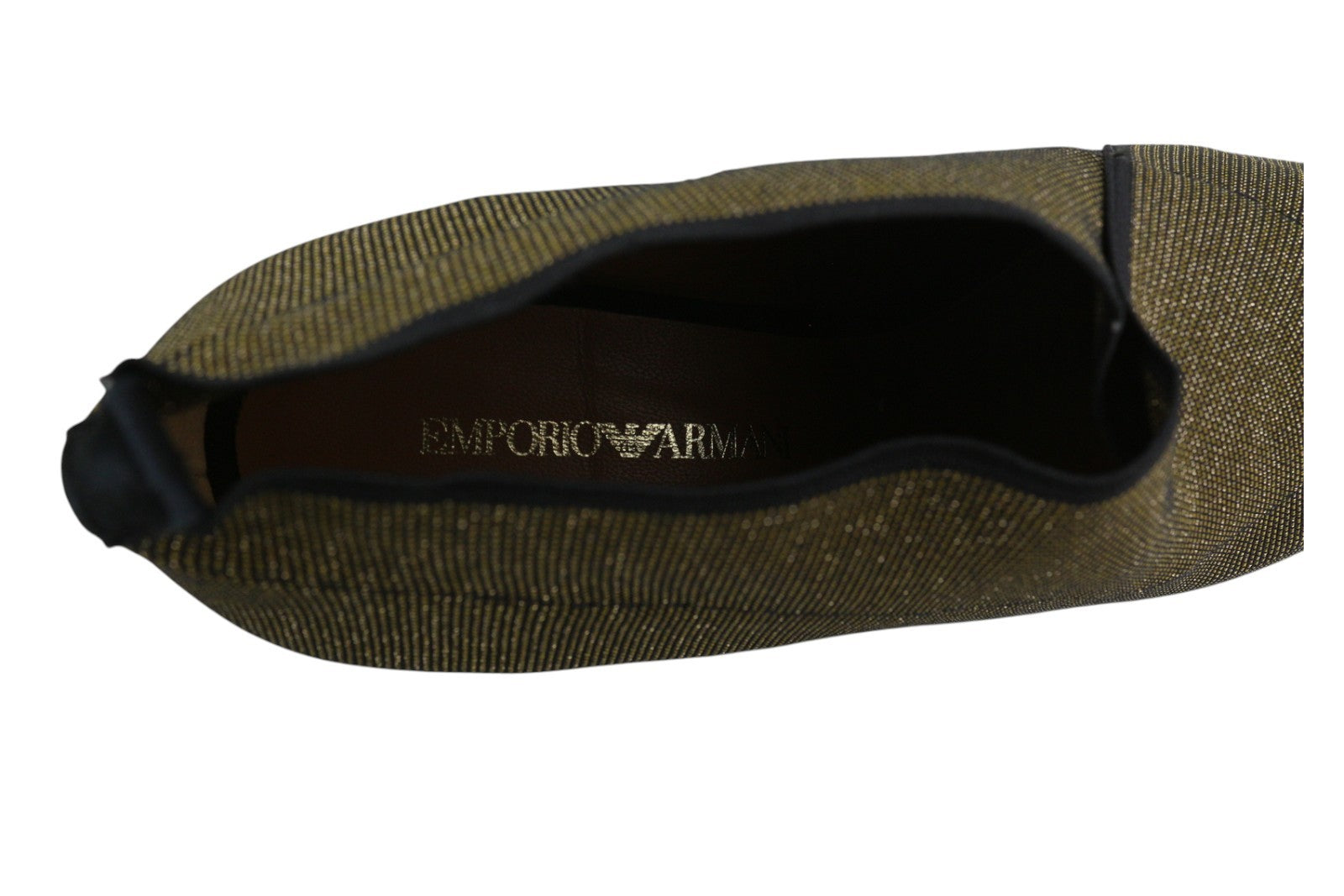 EMPORIO ARMANI X3M257 moteriški aukštakulniai, rudi, blizgantys, smailūs, iki kulkšnies, EU37 