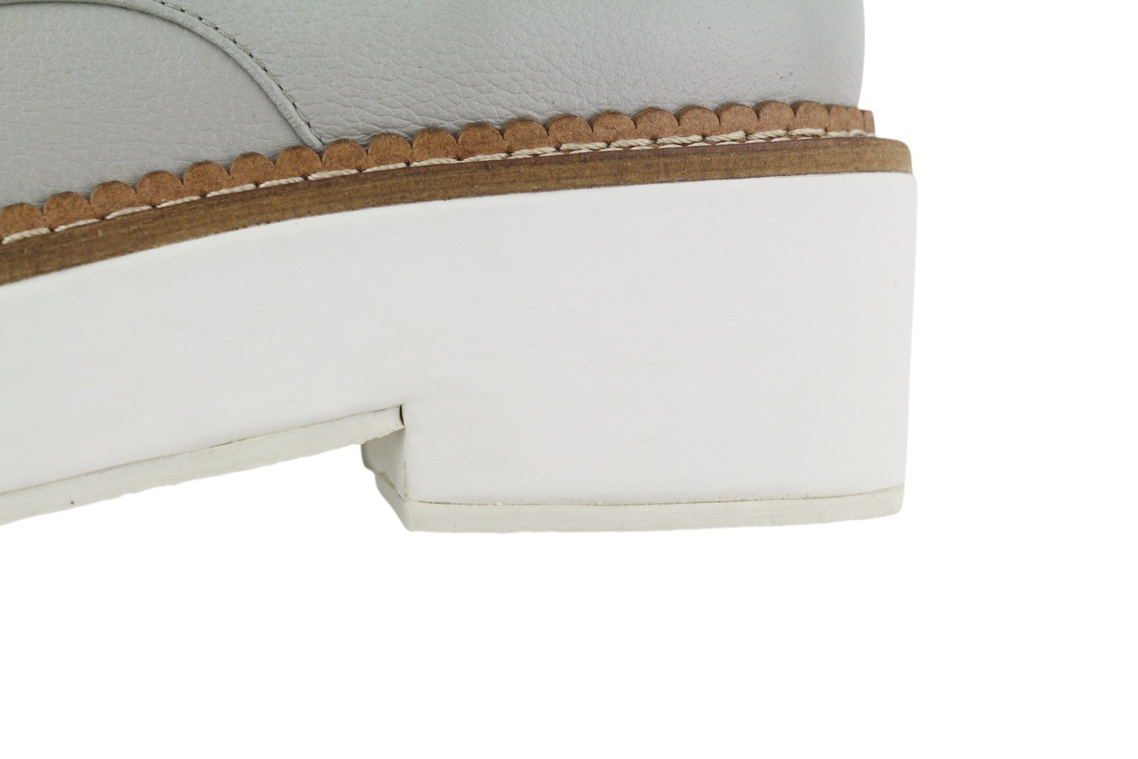 EMPORIO ARMANI X3C139 moteriški bateliai, 37 dydžio, pilki, odiniai, platforminiai, oksfordo stiliaus bateliai, RMK 226 € 