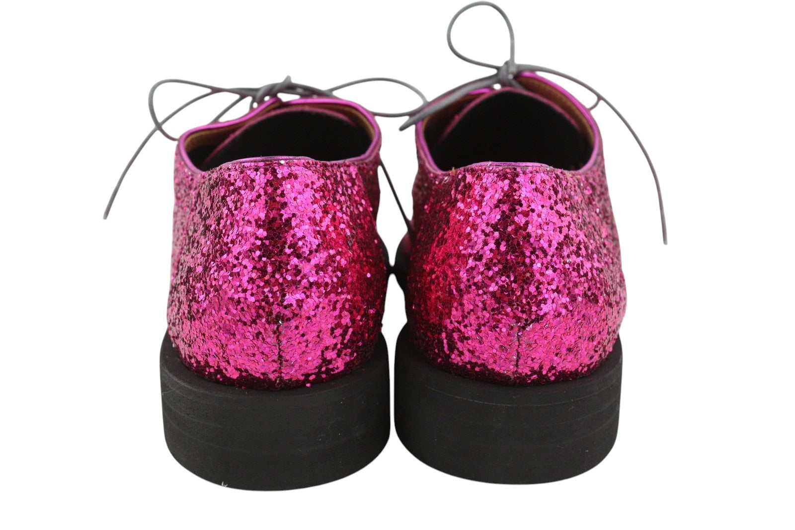 EMPORIO ARMANI moteriški bateliai, 37 dydis, rožiniai, blizgantys, odiniai, suvarstomi, žemakulniai, laisvalaikio stiliaus. 