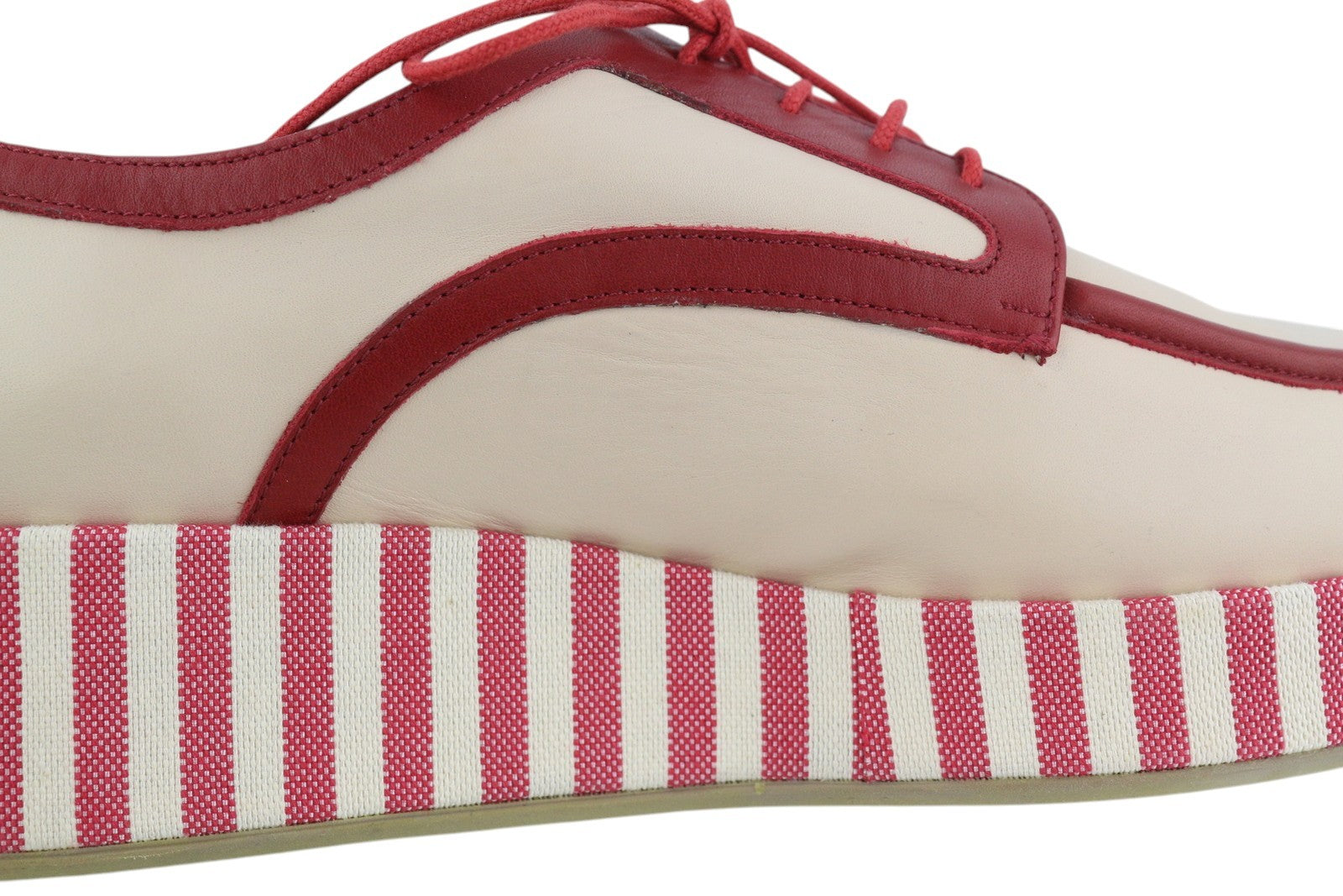 EMPORIO ARMANI X3C140 moteriški bateliai, 37 dydžio, smėlio spalvos, odiniai, su platforma, žemu viršumi, suvarstomi. 