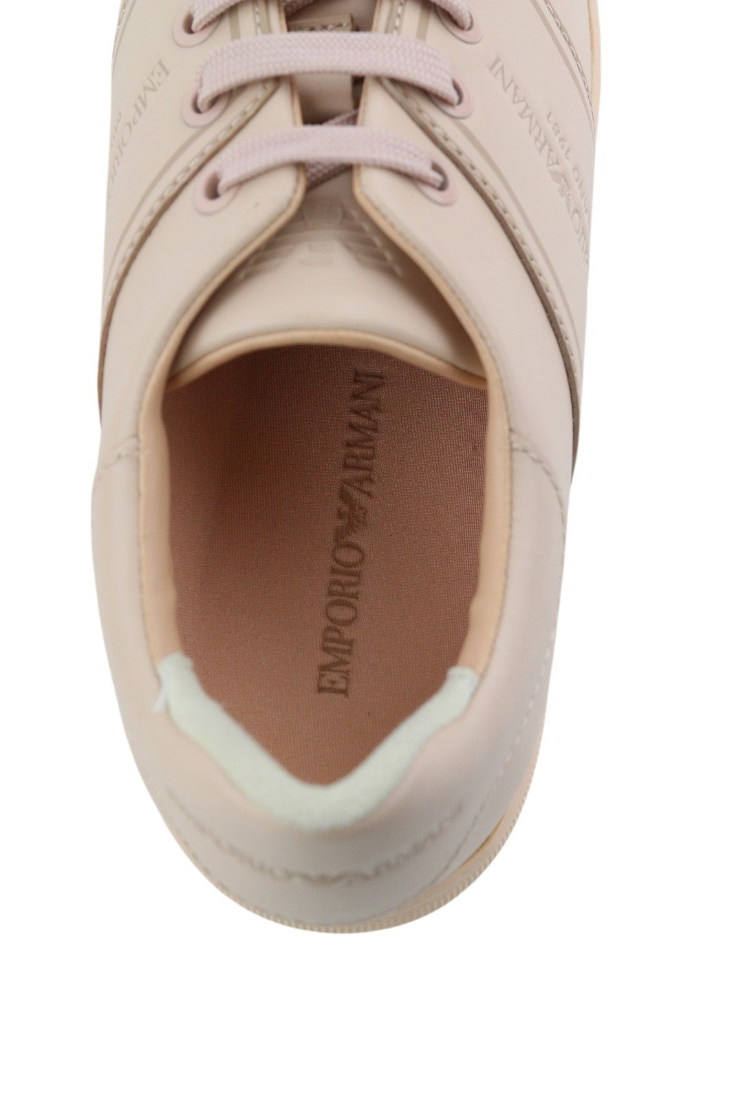 EMPORIO ARMANI X3X096 moteriški sportbačiai, rožinės odos, apvalios nosies, žemakulniai, RRP 169 € 