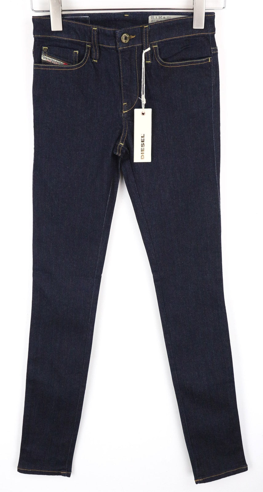 DIESEL Skinzee 0813C Women's Jeans W25/L32 Super Skinny Slim Blue Stretch Fit