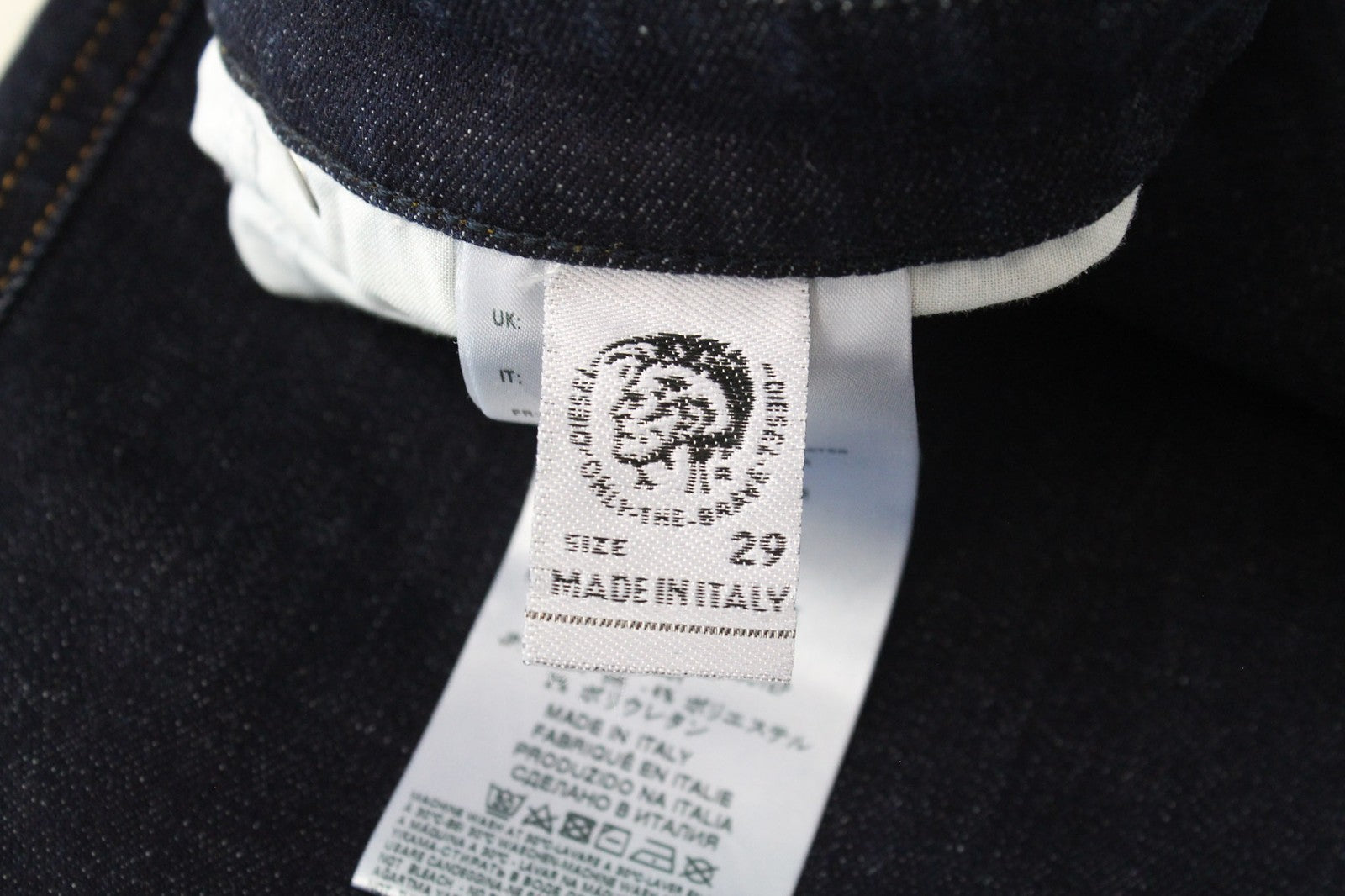 DIESEL Babhila 069CF moteriški džinsai W29/L34 Slim Skinny Tamprūs, Mėlyni Sagomis Priglundantys Džinsai 