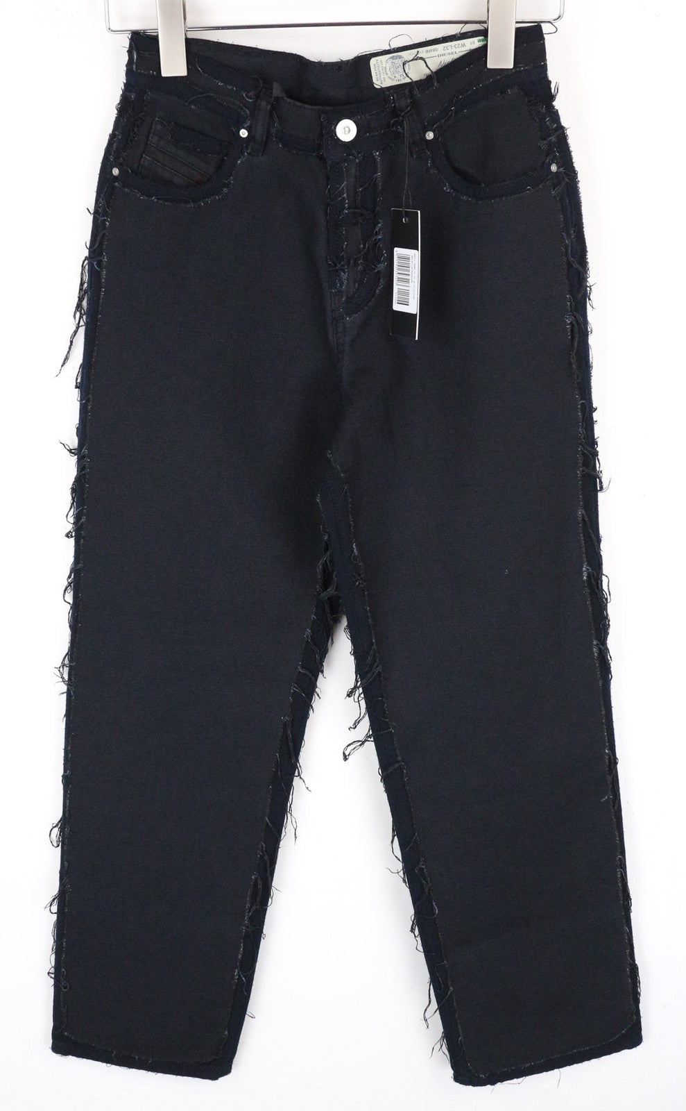 DIESEL Niclah 084NI moteriški džinsai W23/L32 mergaitėms tiesūs tamsiai mėlyni medvilnės mišinio džinsai 