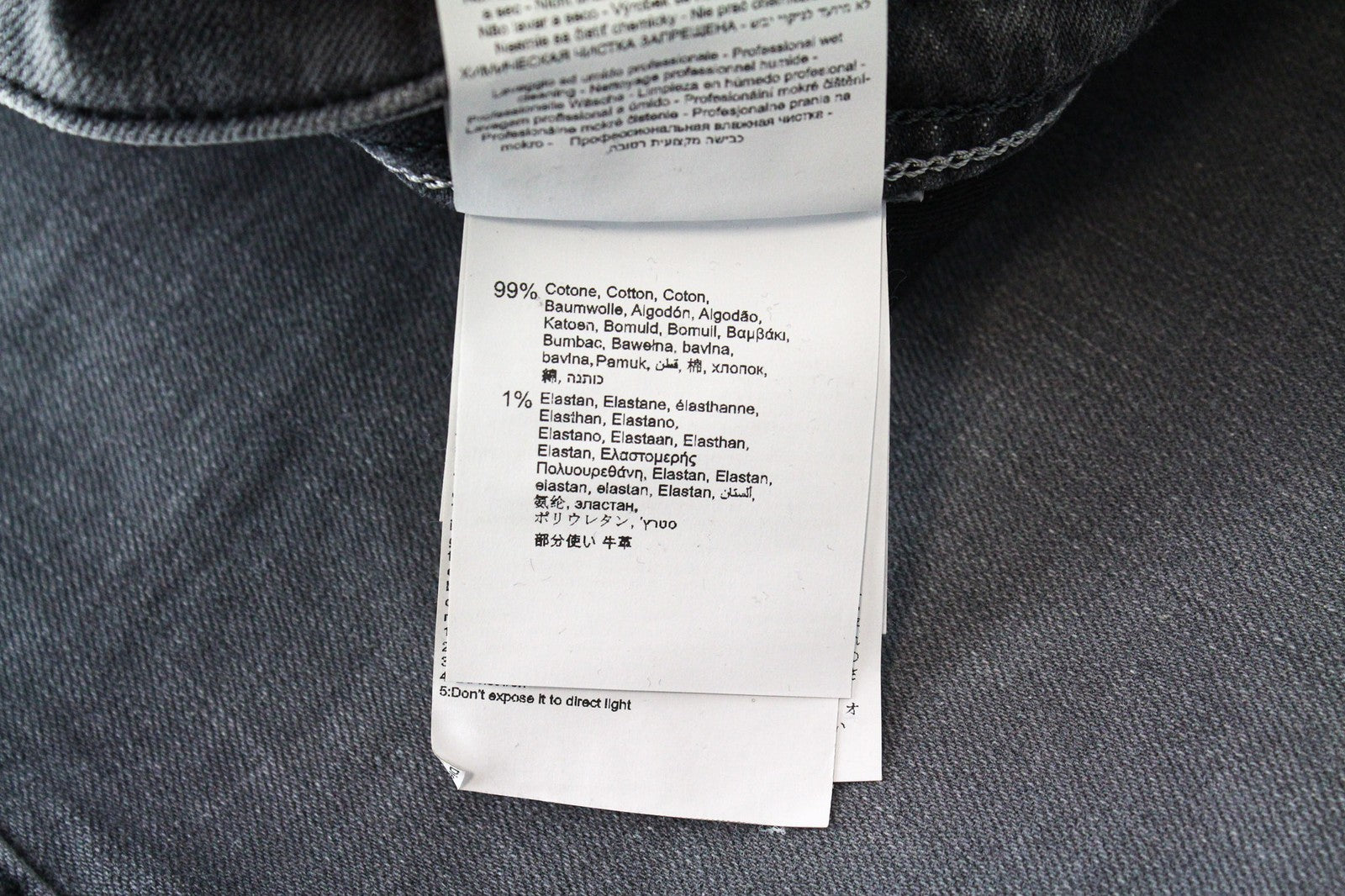 REPLAY Grover vyriški džinsai W30/L32 vidutinio pilkumo su tiesiomis, tampriomis sruogomis, klasikinio stiliaus 