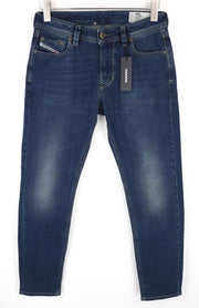 DIESEL Larkee-Beex 084BU Men's Jeans W28/L32 Blue Stretch Tapered Denim Fit