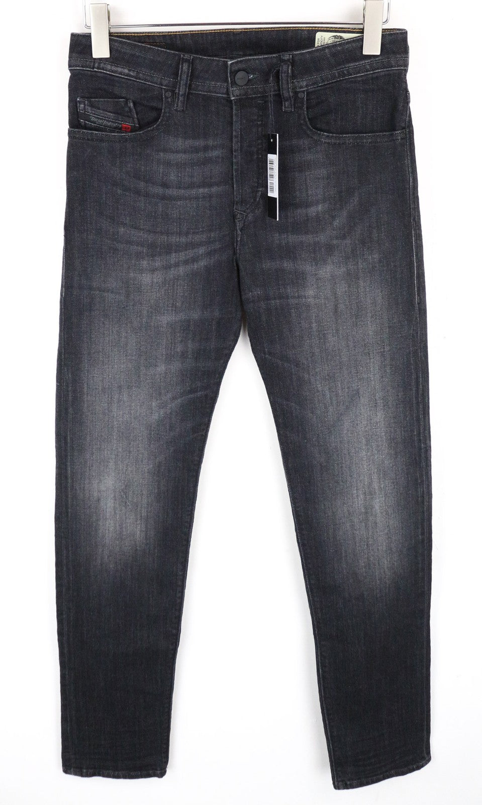 DIESEL Buster 087AM Men's Jeans W28/L32 Slim Tapered Dark Grey Stretch Denim