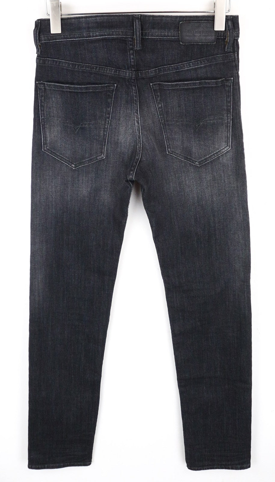 DIESEL Buster 087AM Men's Jeans W28/L32 Slim Tapered Dark Grey Stretch Denim