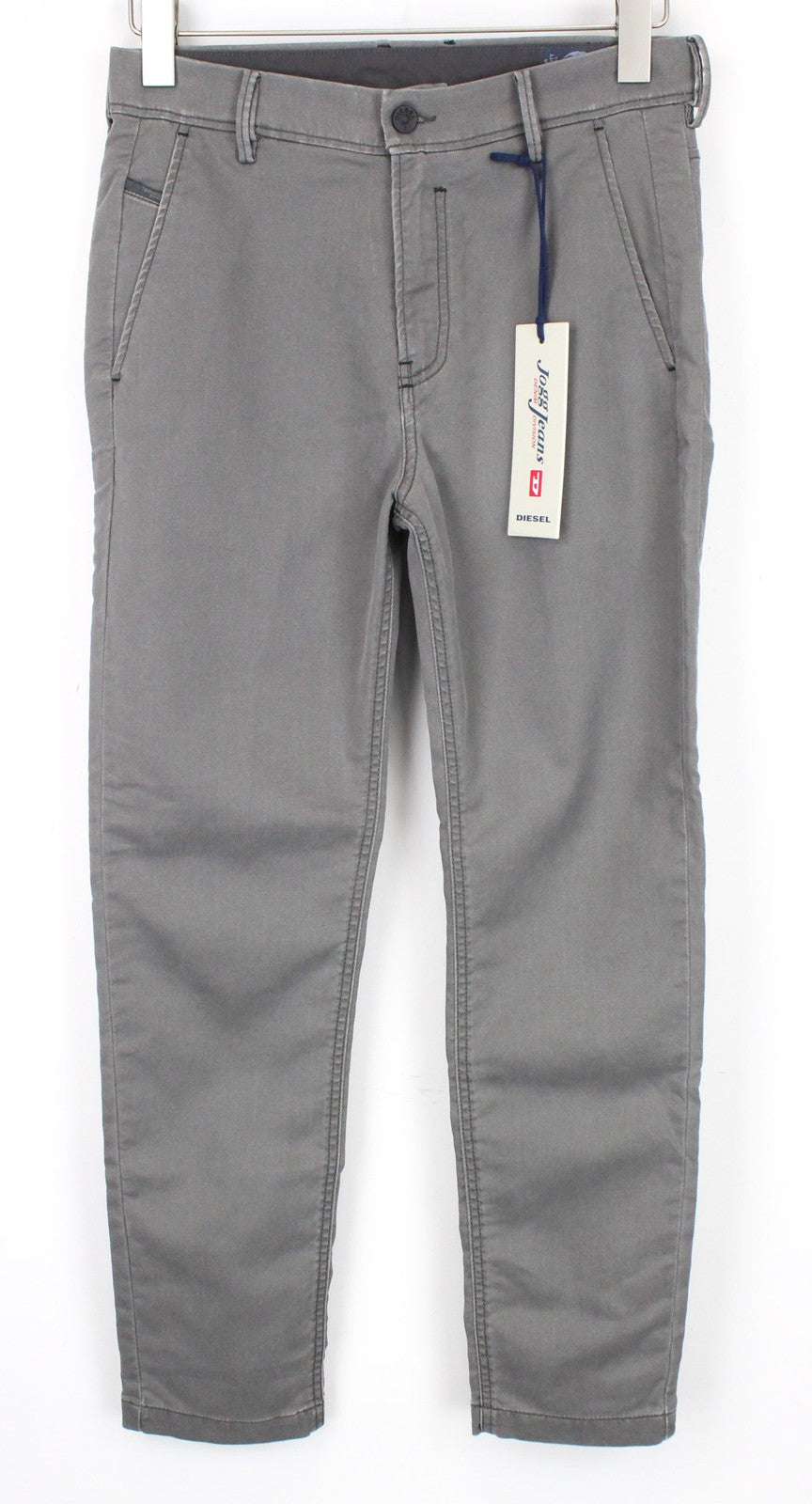 DIESEL Slim-Chino-M-NE 0685E vyriškos kelnės W28 pilkos sportinės Jogg Slim Stretch 