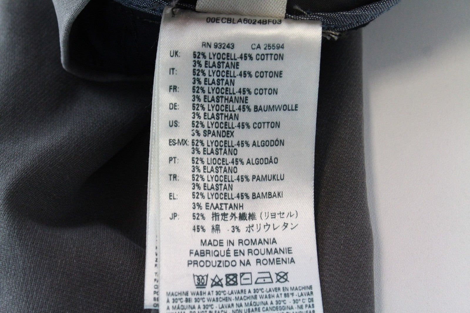 DIESEL Slim-Chino-M-NE 0685E vyriškos kelnės W28 pilkos sportinės Jogg Slim Stretch 