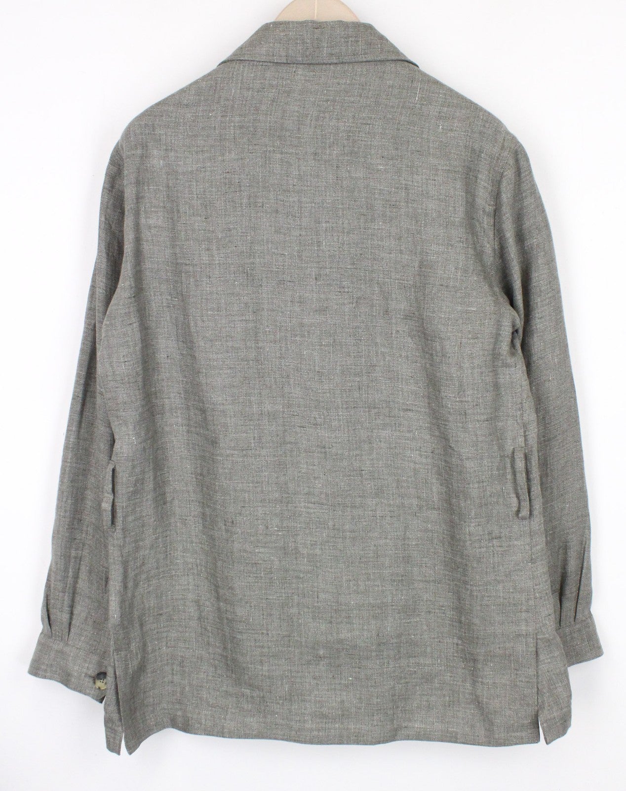 „SUITSUPPLY Shara“ vyriška striukė su nauja kišene, UK40R, safario žalia, plona lininio audinio mišinio medžiaga 