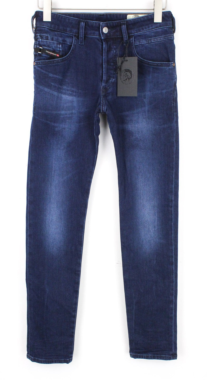 DIESEL D-Bazer 083AT vyriški džinsai W26/L32 vidutinio mėlynumo, siaurėjantys, su sagomis 