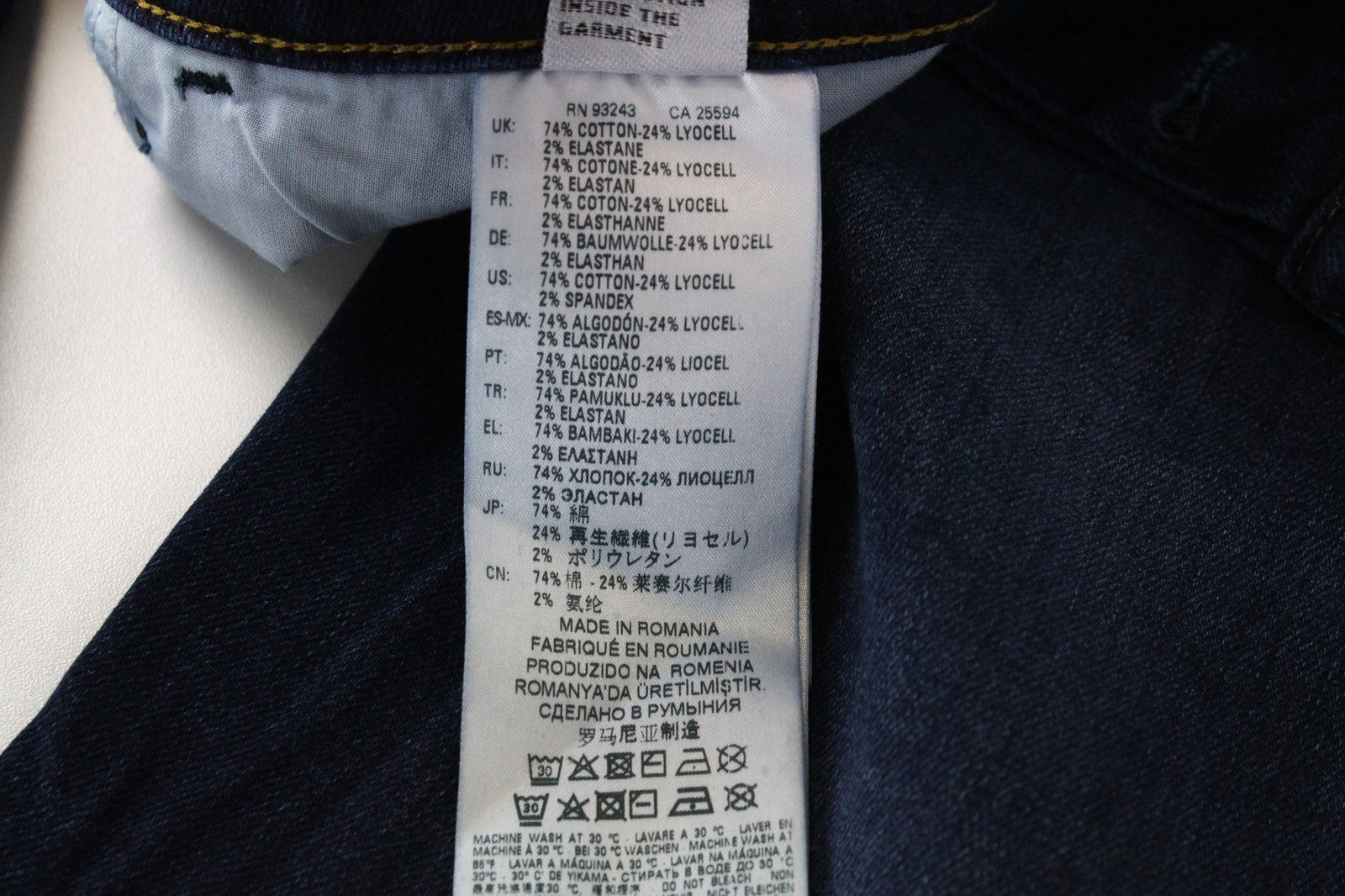 DIESEL D-Bazer 083AT vyriški džinsai W26/L32 vidutinio mėlynumo, siaurėjantys, su sagomis 