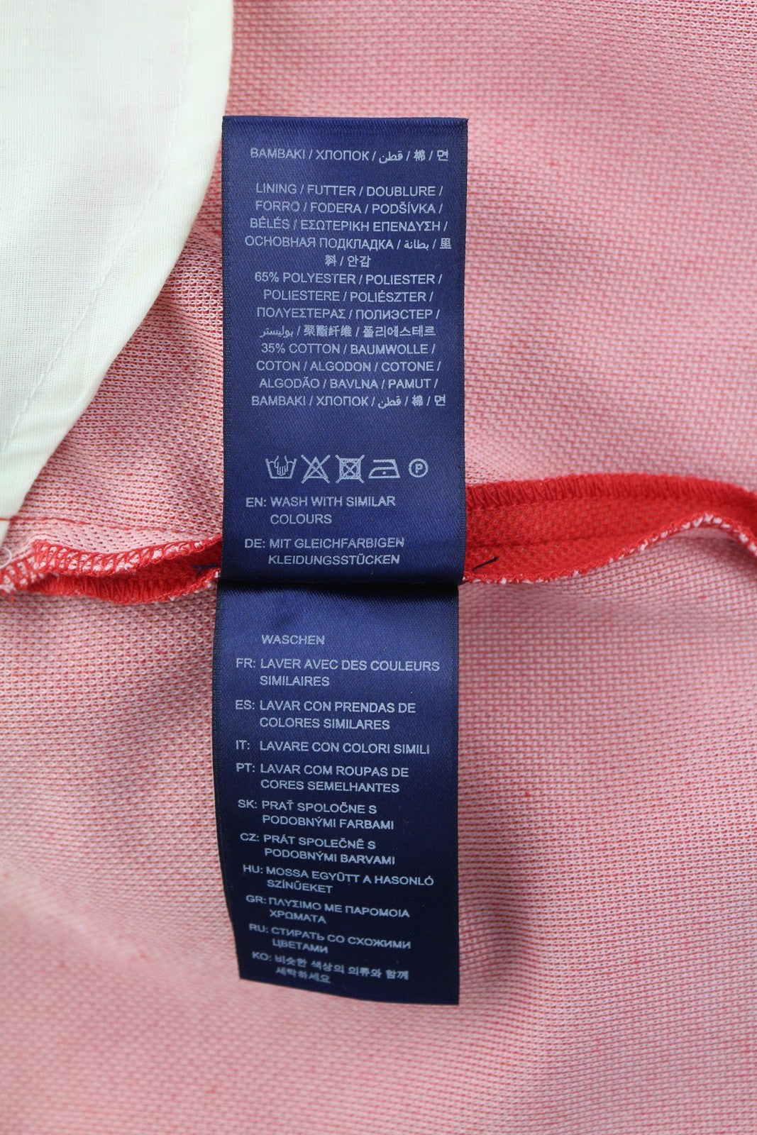 GANT TP Jersey Pique Cig moteriškos kelnės EU40 raudonos trumpintos iki kulkšnių techninės įrangos 