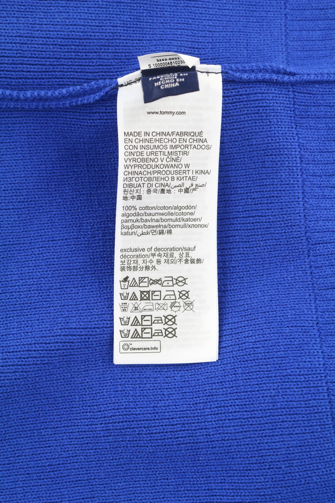 TOMMY HILFIGER V formos iškirptės kriketo vyriškas megztinis M mėlynas tvirtas megztinis su logotipu 