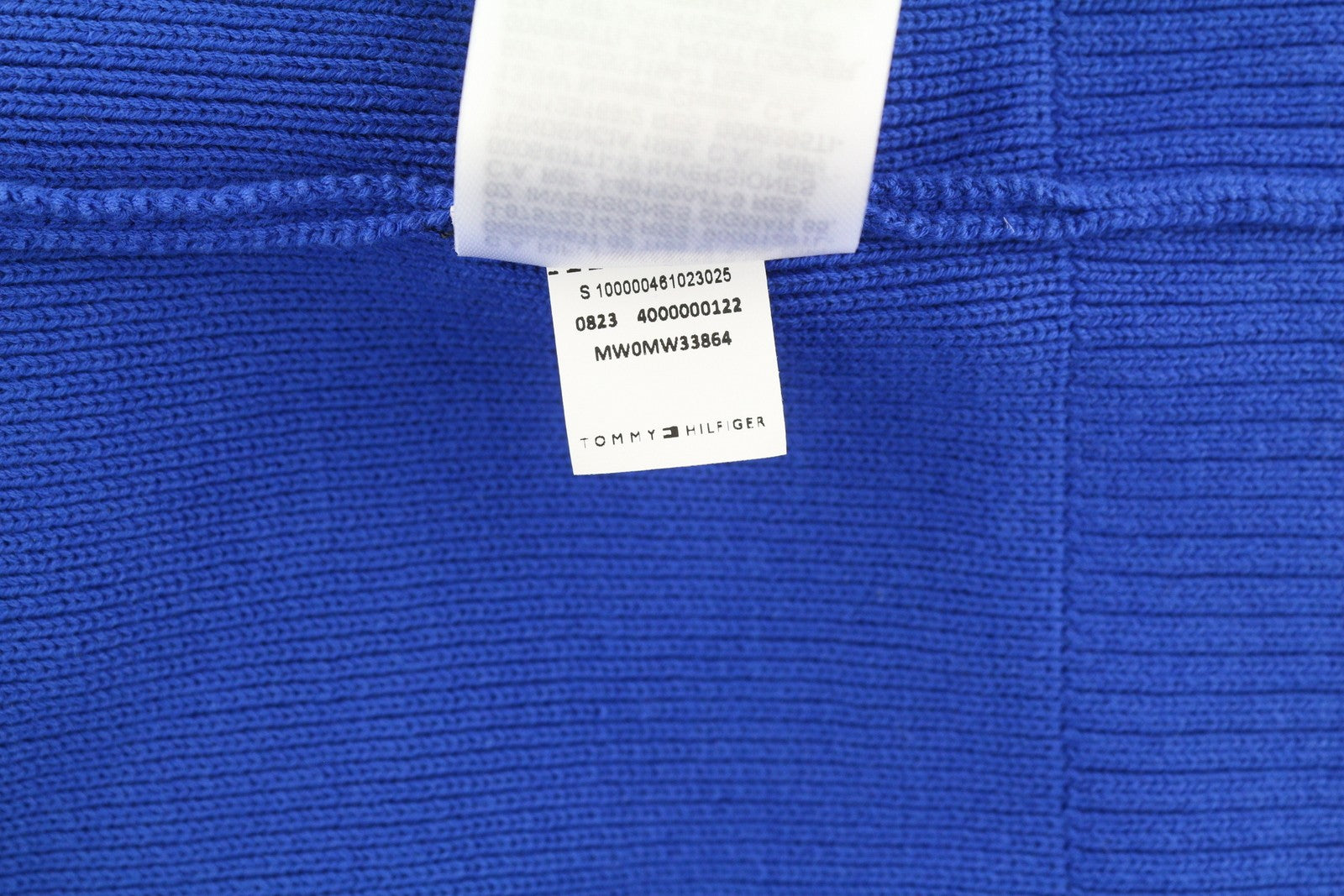 TOMMY HILFIGER V formos iškirptės kriketo vyriškas megztinis M mėlynas tvirtas megztinis su logotipu 