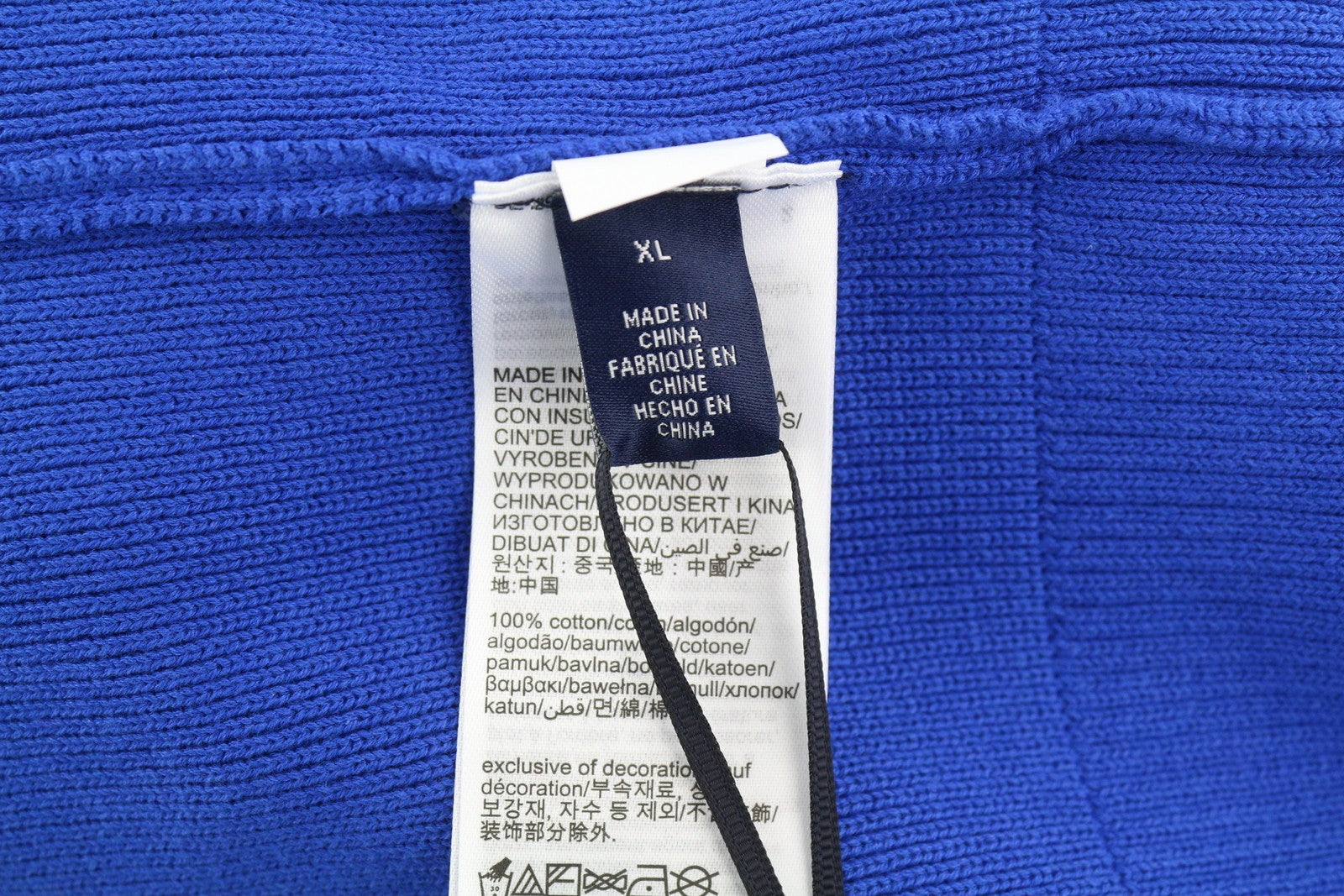 TOMMY HILFIGER V formos iškirptės kriketo vyriškas megztinis XL dydžio mėlynas, tvirtai megztas megztinis su logotipu 