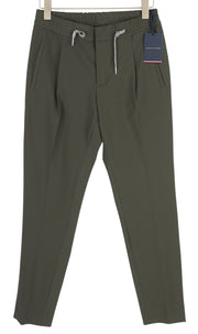 TOMMY HILFIGER Plaid Tech Stretch vyriškos kelnės W31 THFlex Elastic Waist Slim 