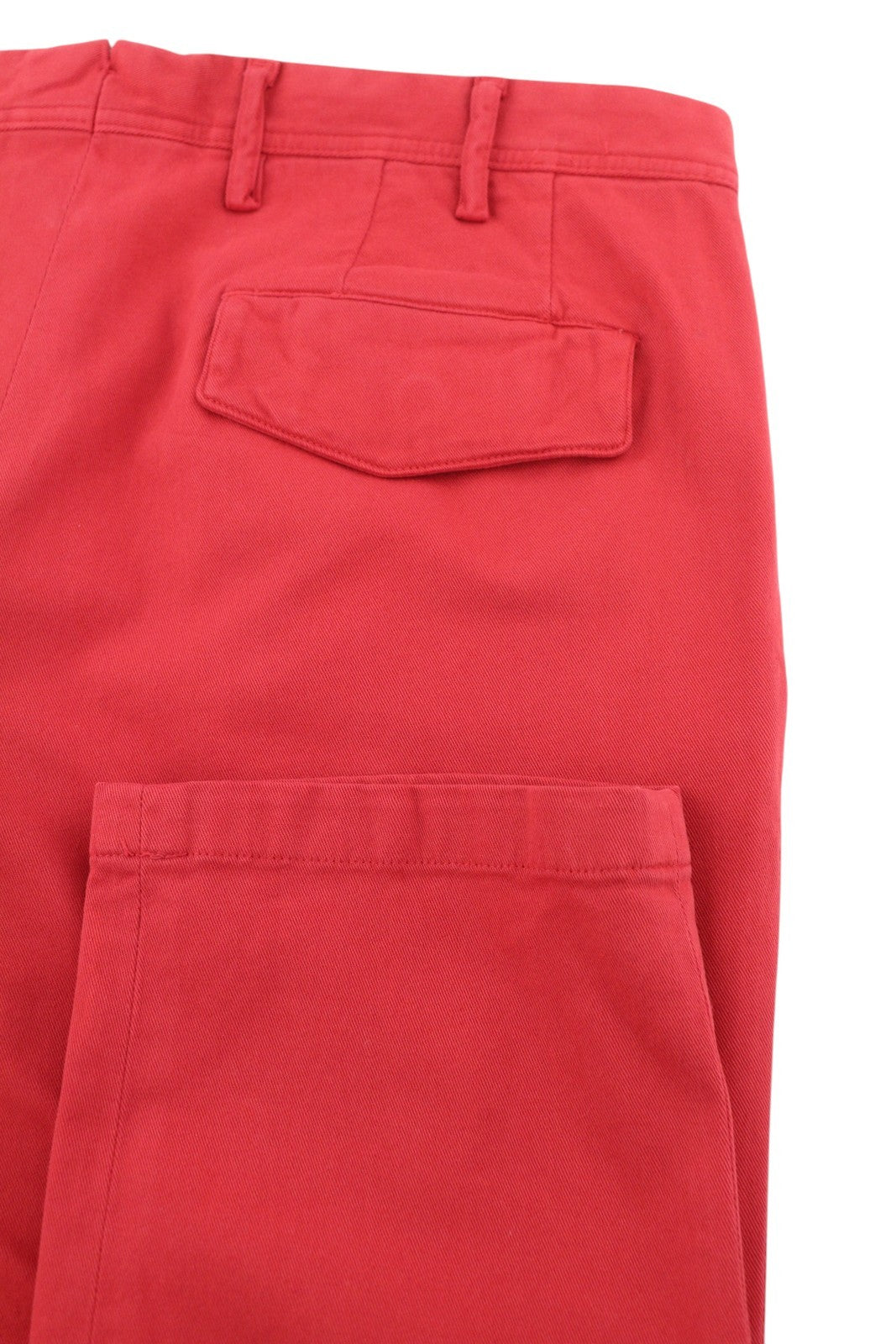 TOMMY HILFIGER „Twill Stretch“ vyriškos kelnės W32 raudonos klostuotos, plonos, su užtrauktuku, laisvalaikio stiliaus. 