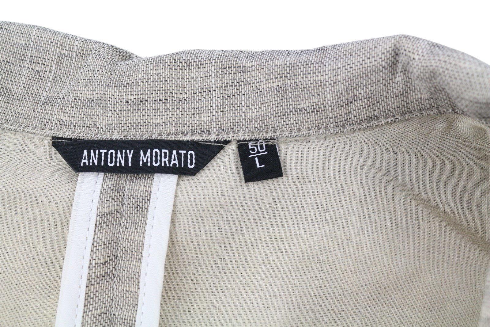 ANTONY MORATO Men Blazer L Light Brown Single-Breasted Notch Button Unlined