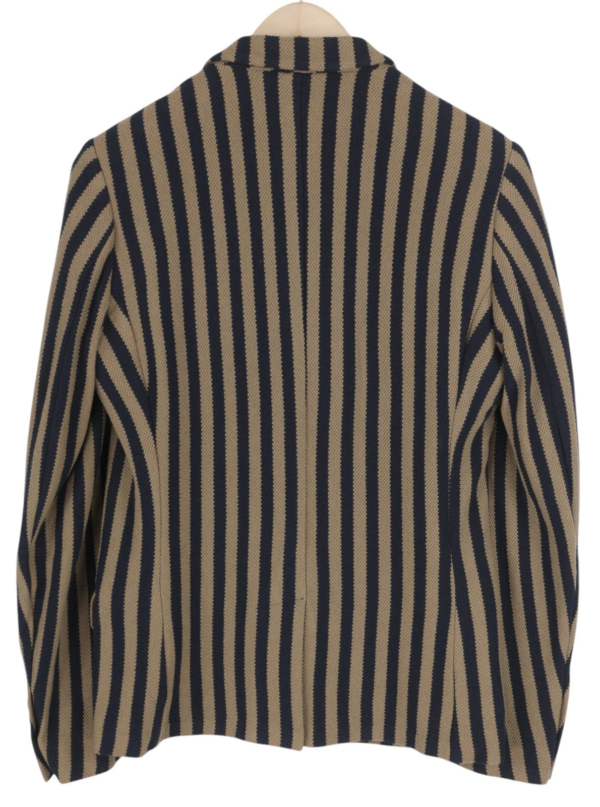 ANTONY MORATO vyriškas švarkas S, rudas, itin plonas, dryžuotas, vienaeilis. 