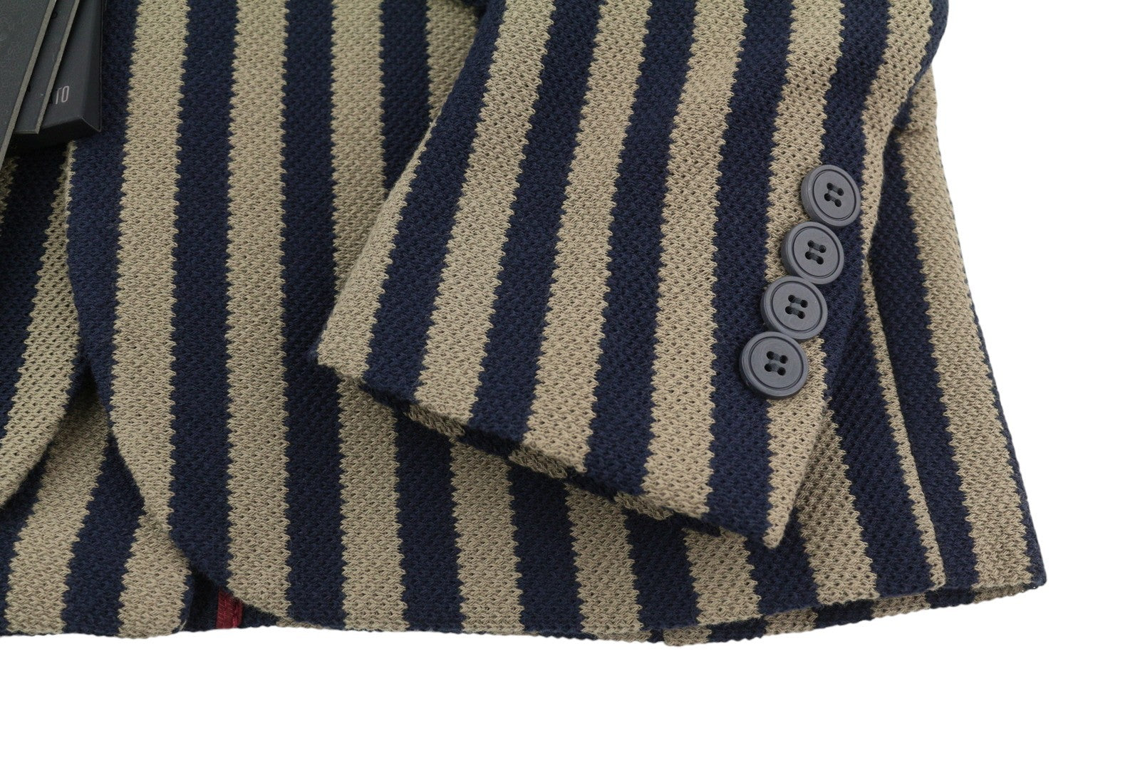 ANTONY MORATO vyriškas švarkas S, rudas, itin plonas, dryžuotas, vienaeilis. 