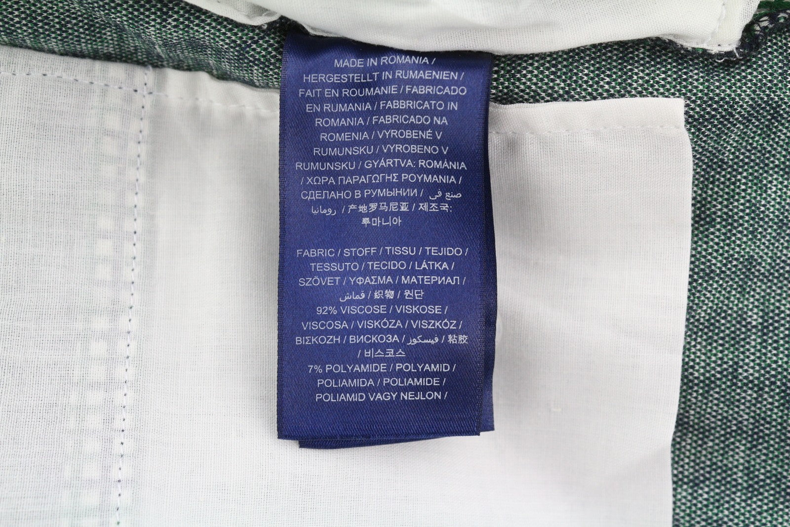 GANT Preppy Check Cigarette moteriškos kelnės EU38 žalios, priglundančios, trumpintos klešnės 