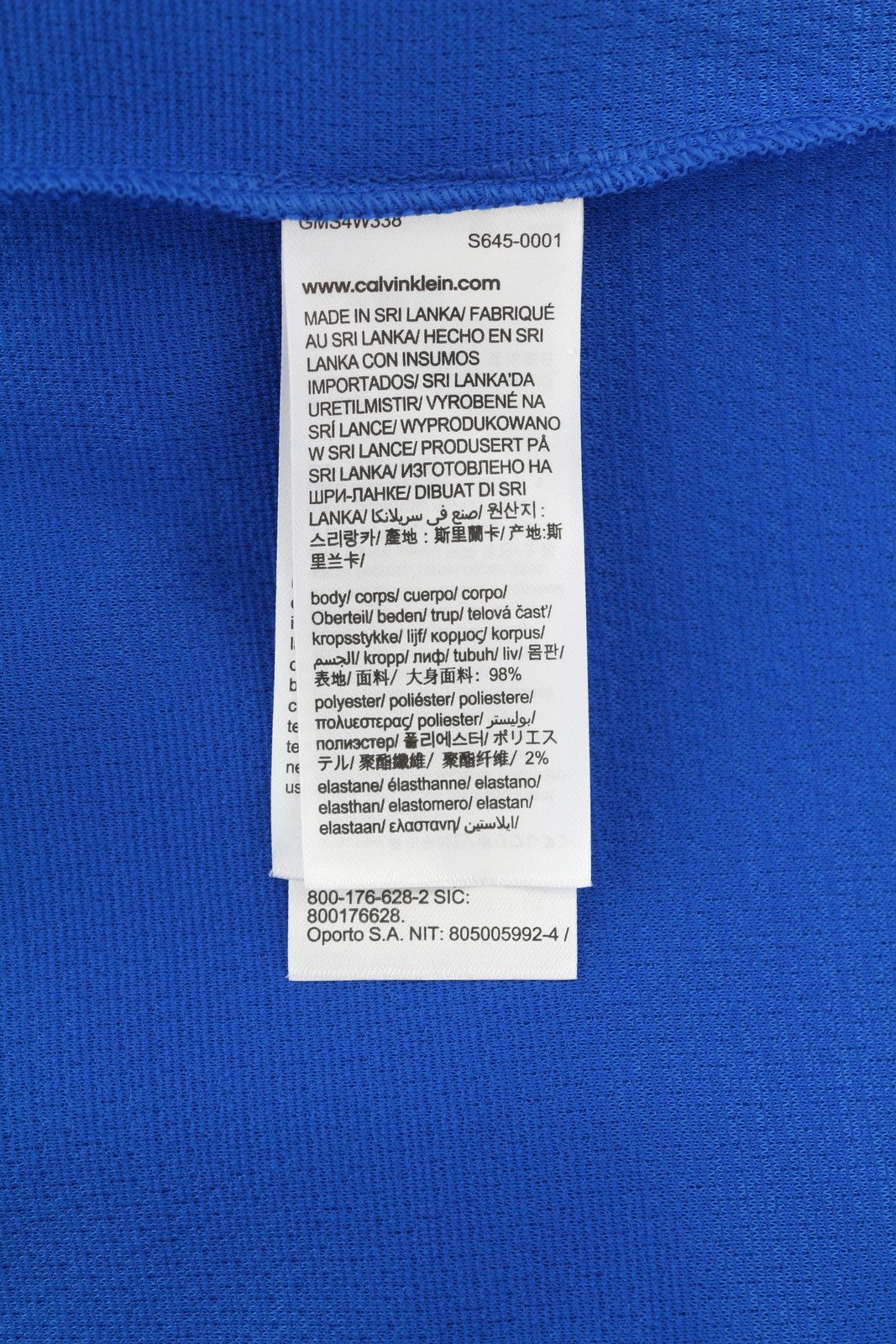 CALVIN KLEIN vyriškas džemperis XS dydžio, mėlynas, sportinis megztinis su apvalia apykakle ir logotipu, rekomenduojama kaina – 109 € 